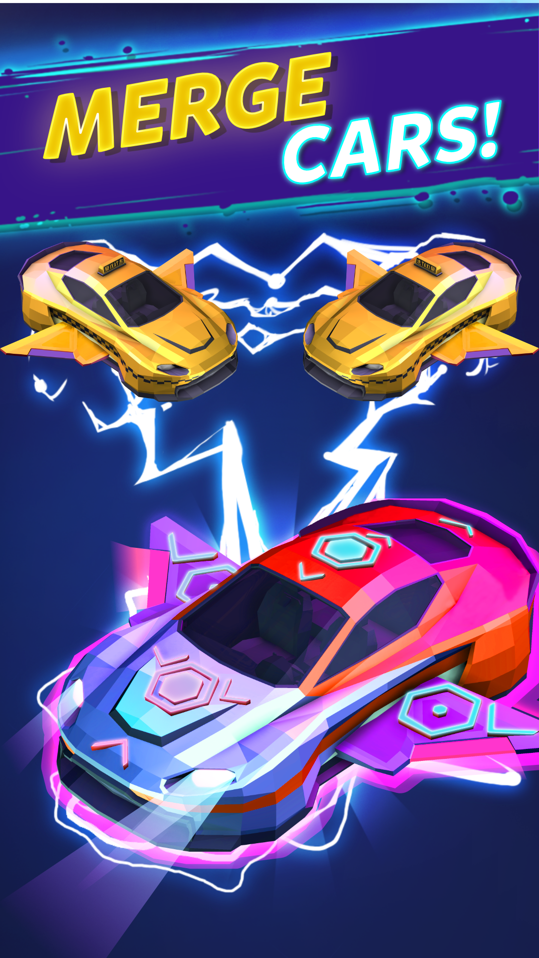 اسکرین شات 1 بازی Merge Cyber Car: Highway Racer