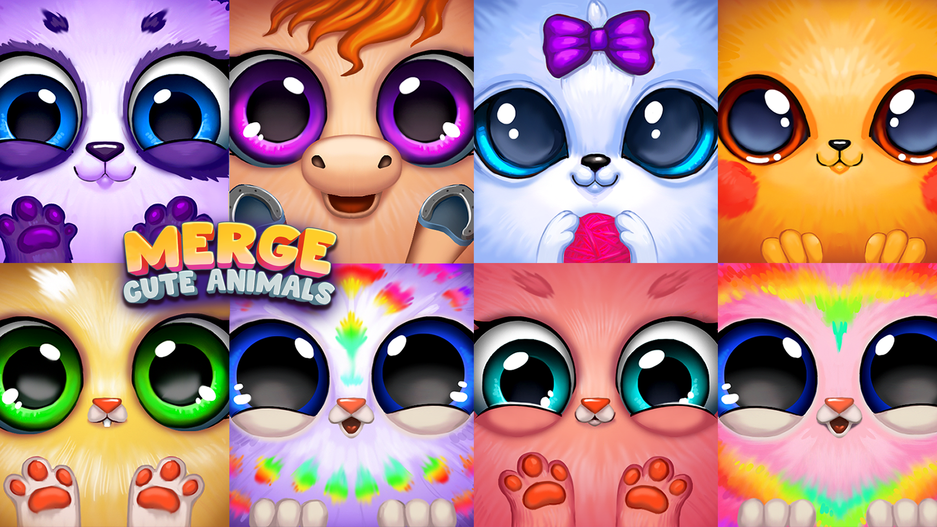 اسکرین شات 1 بازی Merge Cute Animals: Pets Games