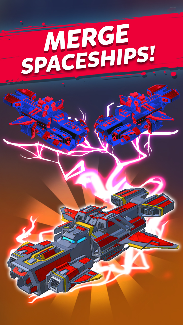 اسکرین شات 1 بازی Merge Spaceship: Space Games