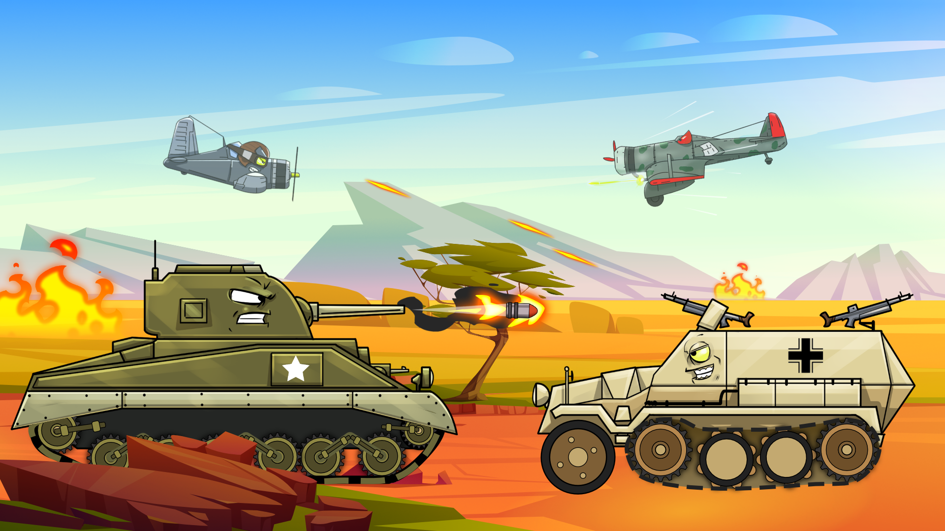 اسکرین شات 4 بازی Merge Master Tanks: Tank wars