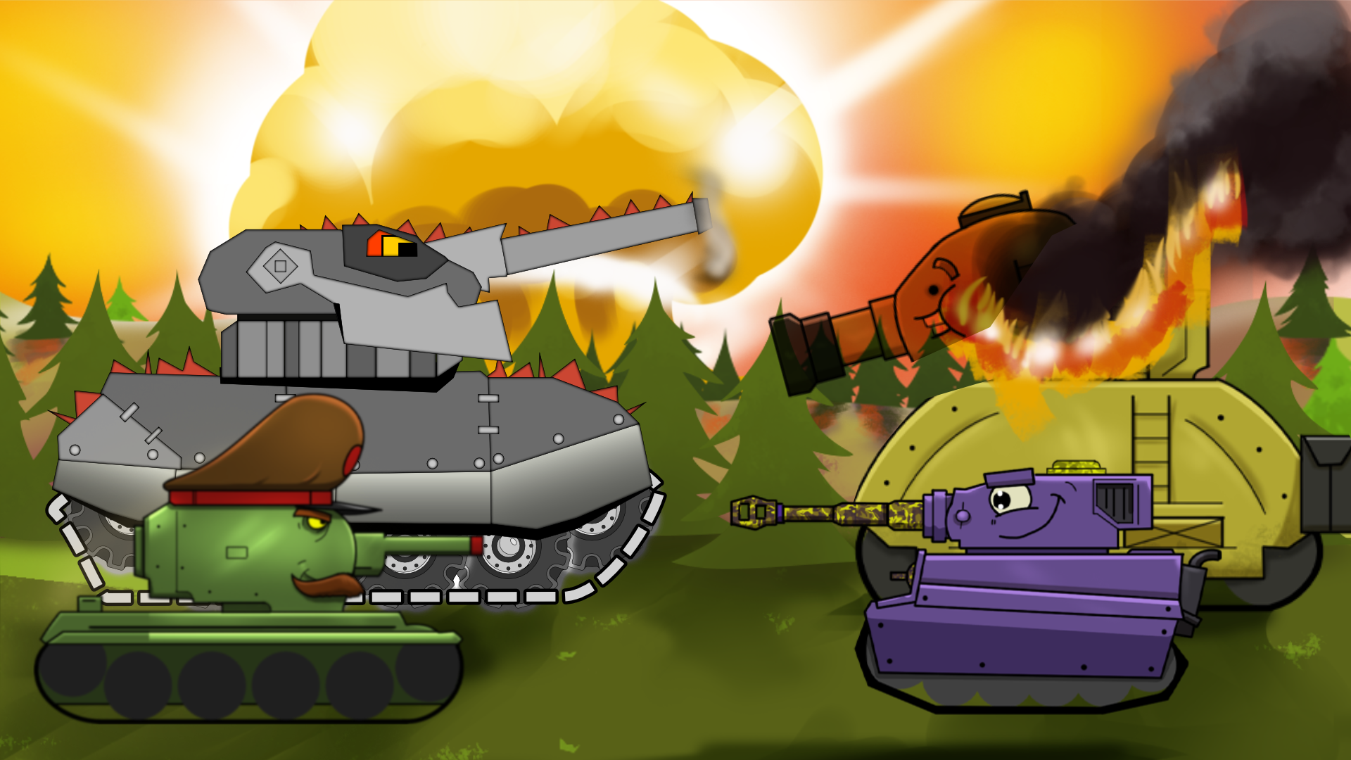 اسکرین شات بازی Merge Tanks: Tank War Combat 2