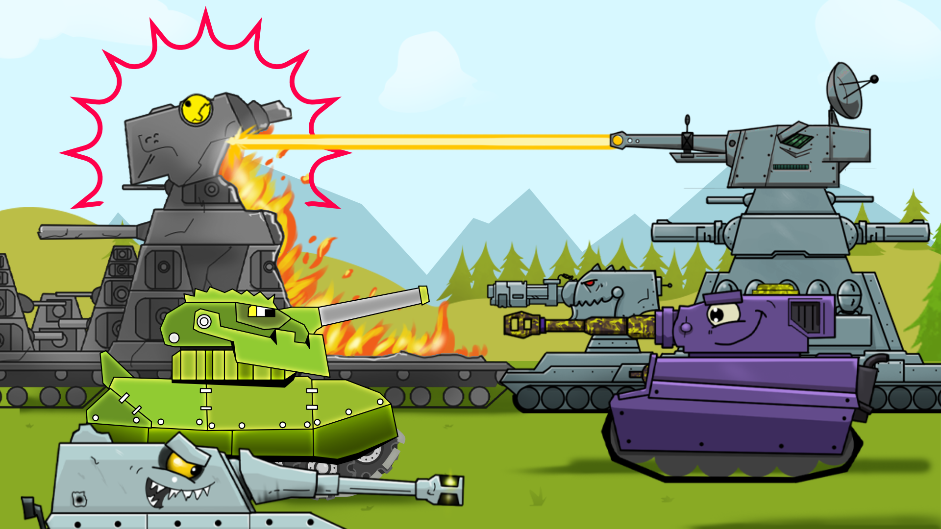 اسکرین شات بازی Merge Tanks: Tank War Combat 1