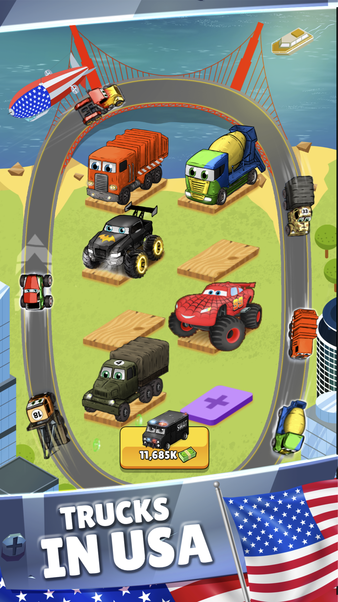 اسکرین شات 1 بازی Merge Truck: Monster Truck