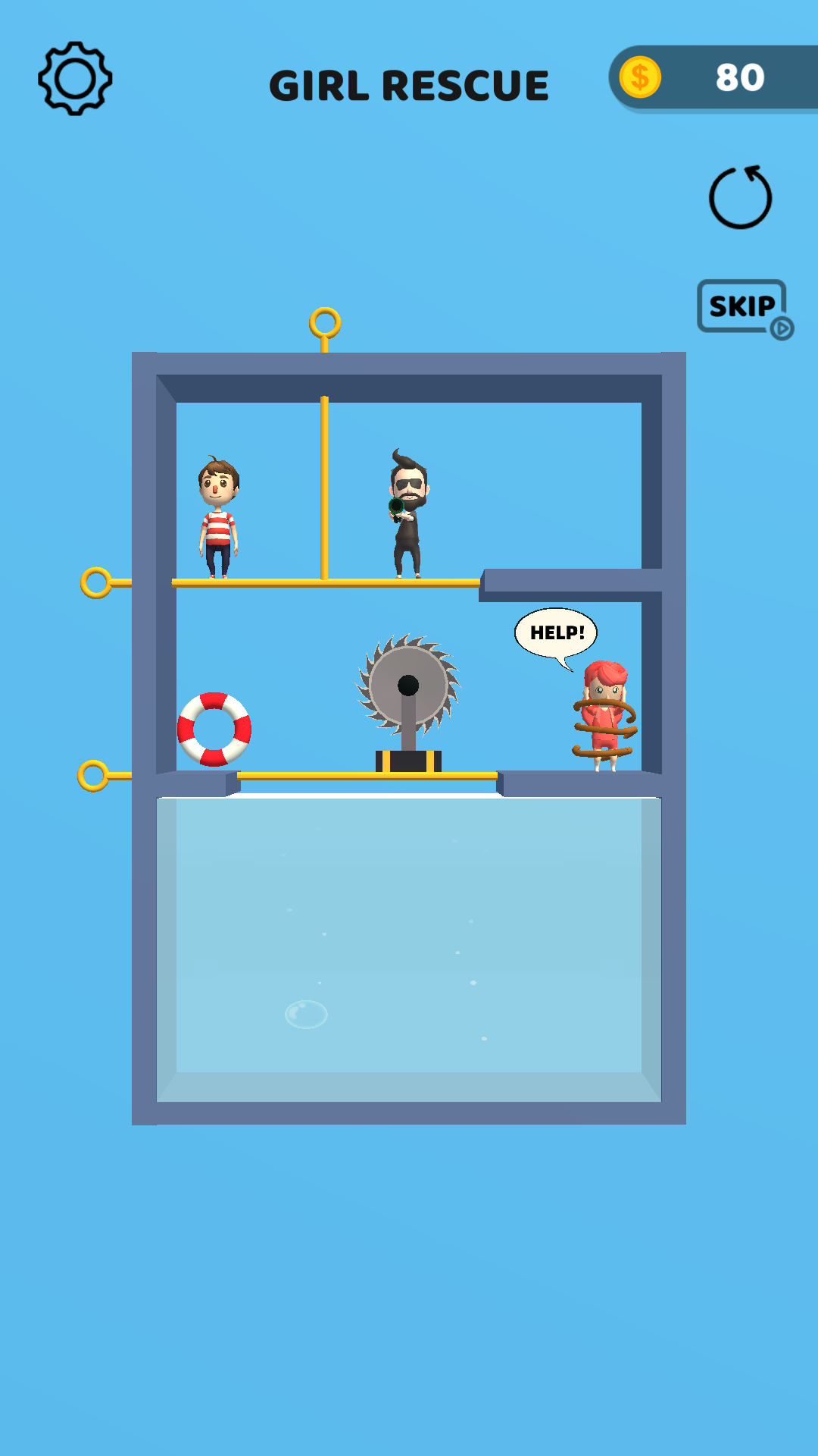 اسکرین شات 1 بازی Pin Rescue-Pull the pin game!