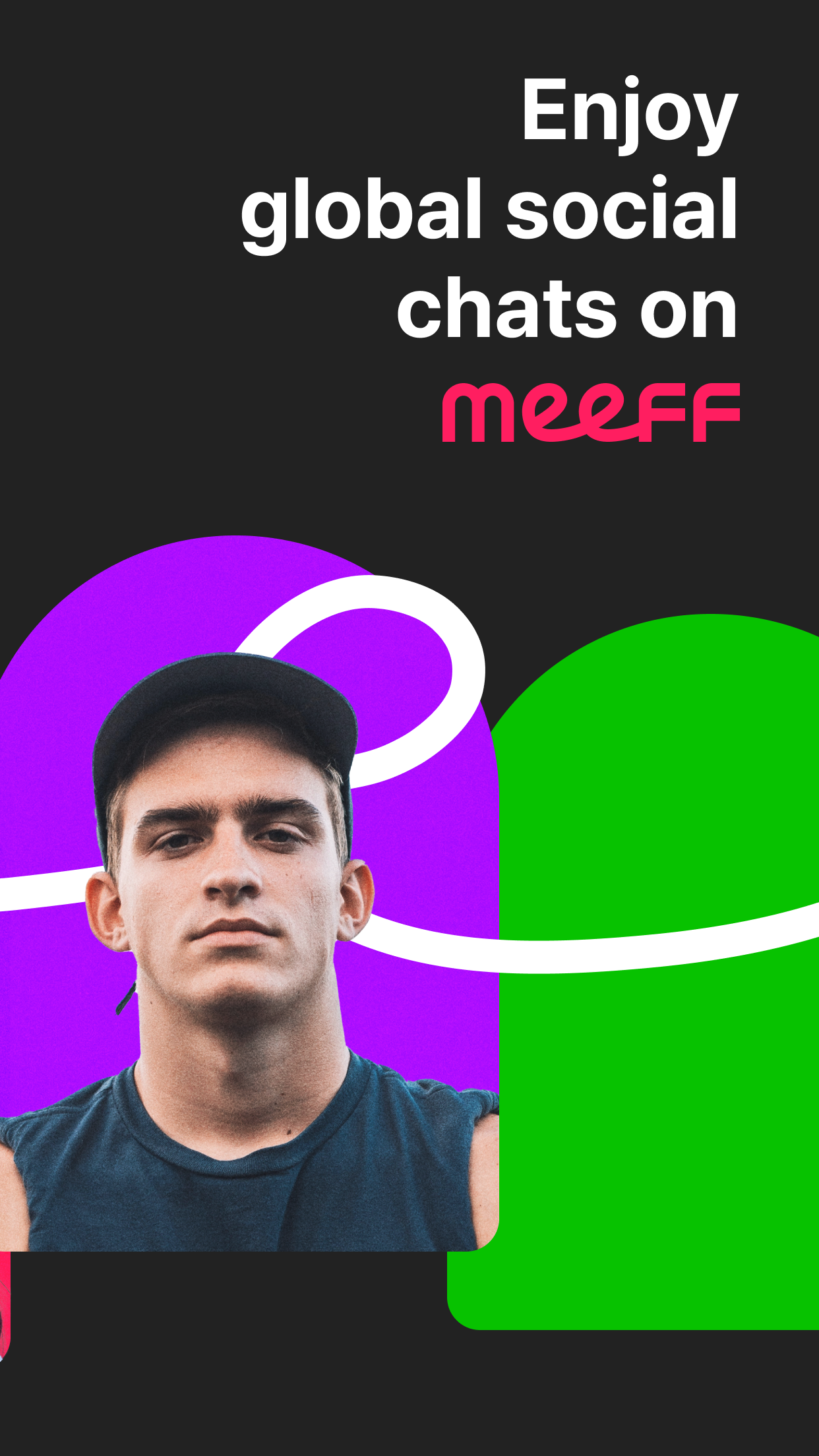 اسکرین شات 2 برنامه MEEFF - Make Global Friends