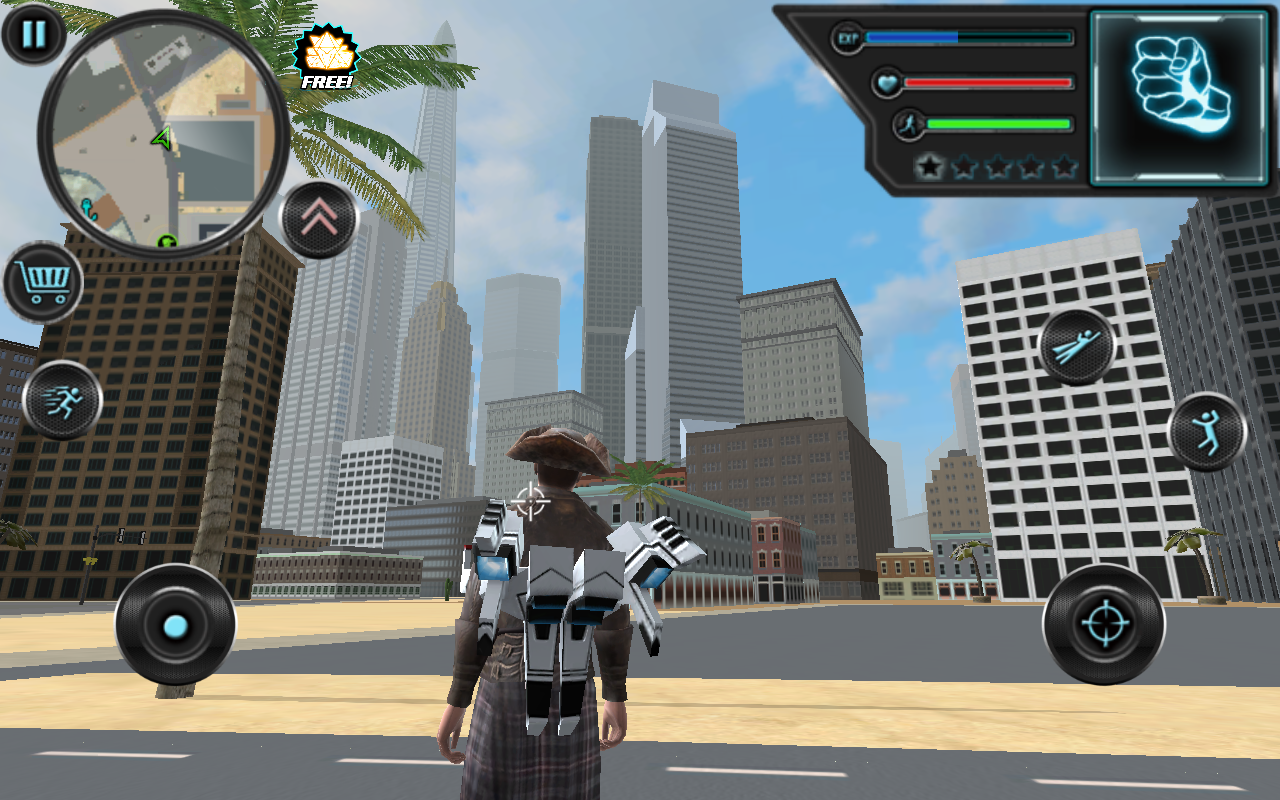 اسکرین شات 1 بازی Jetpack Hero Miami Crime