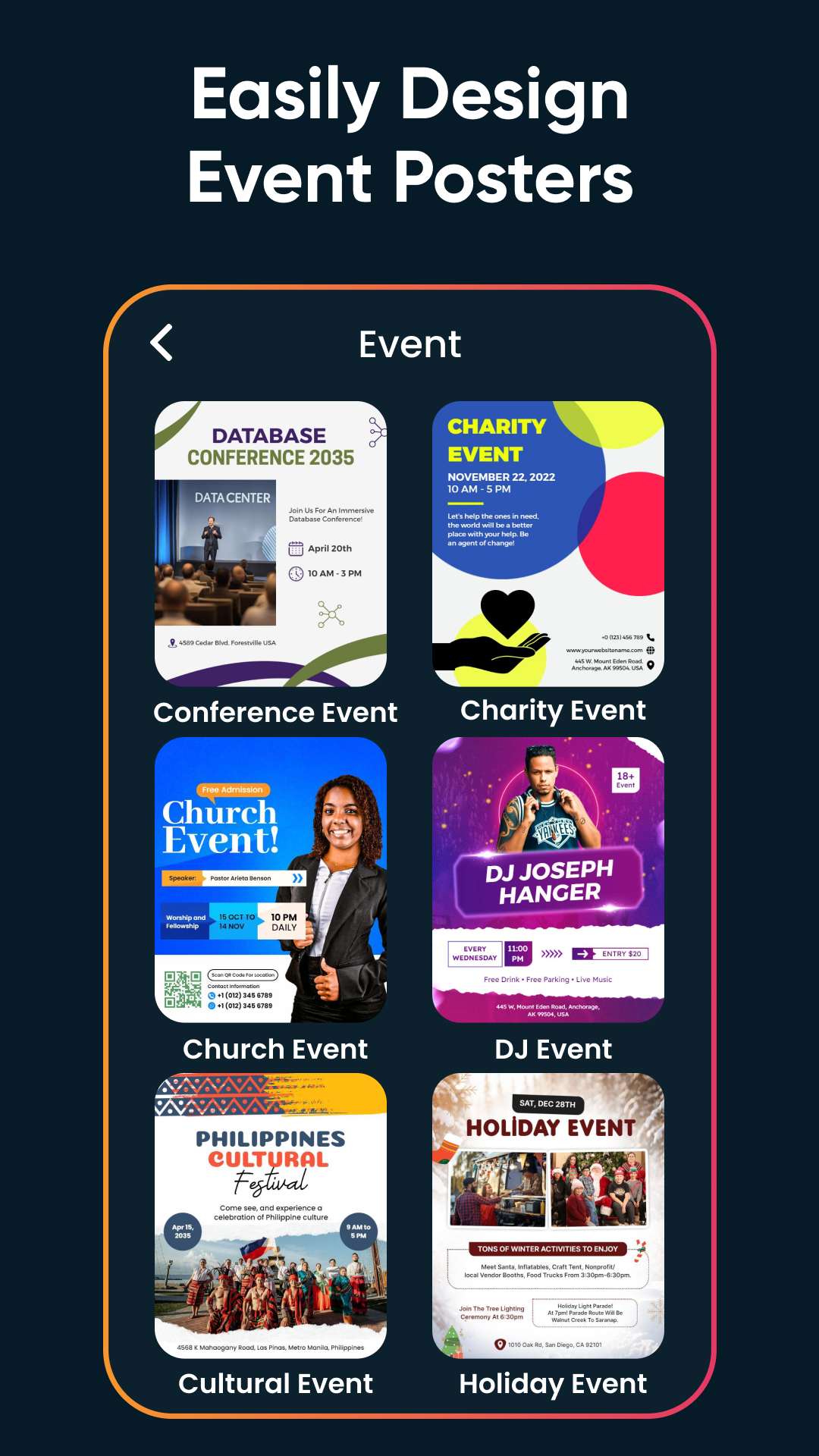 اسکرین شات 6 برنامه Poster Maker, Flyer Maker