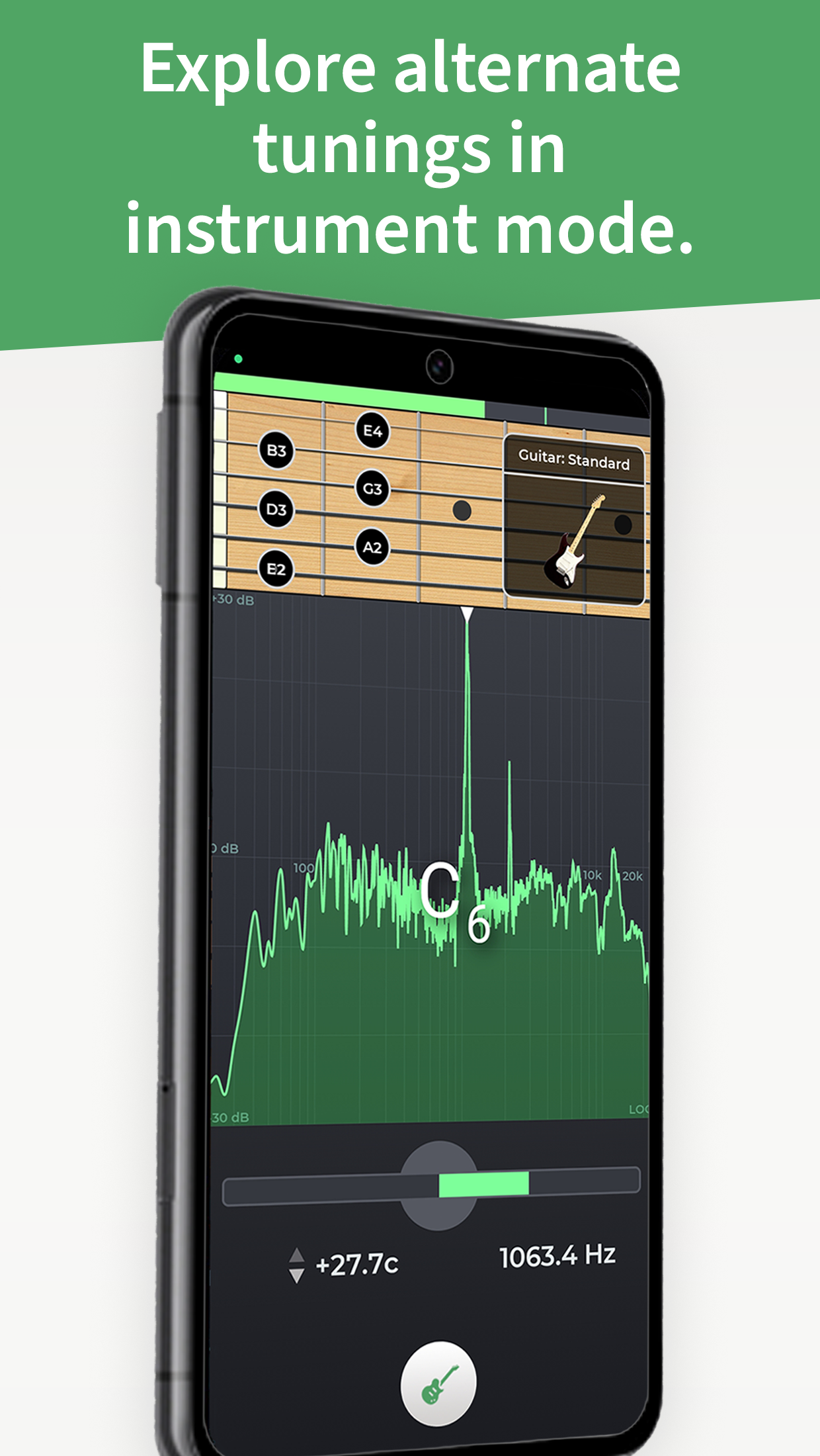 اسکرین شات 4 برنامه Guitar Tuner, Ukulele & Bass