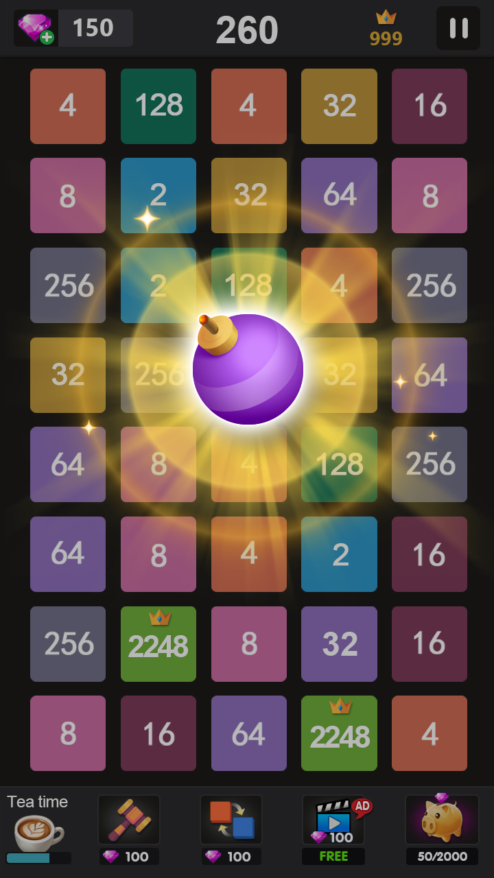 اسکرین شات 5 بازی 2248 - 2048 puzzle games