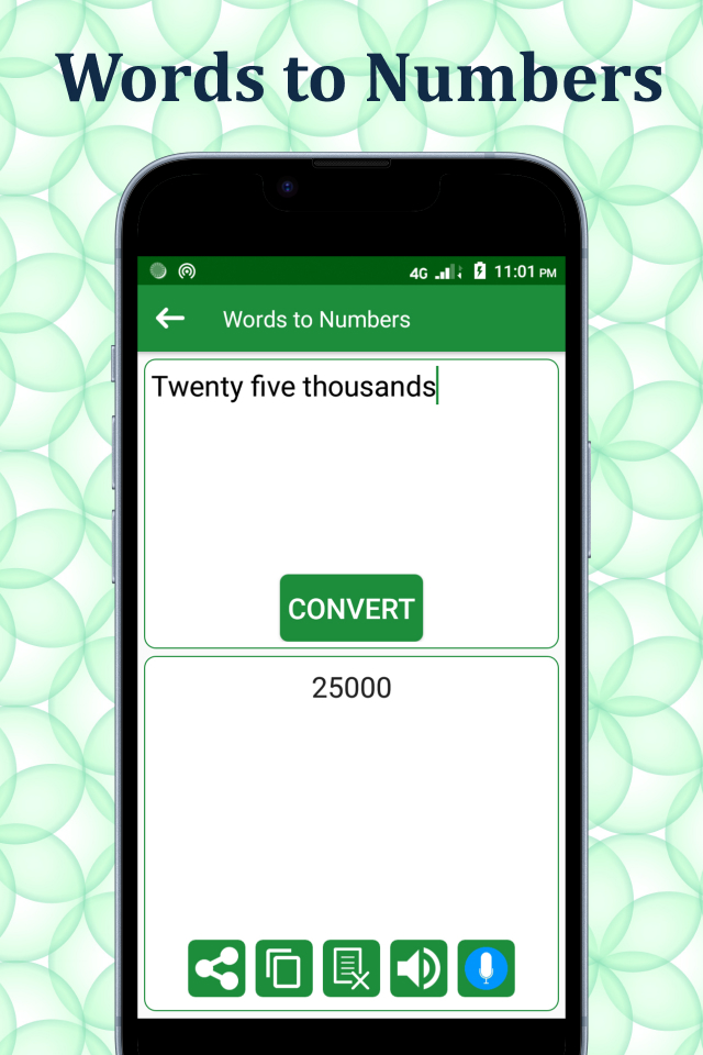 اسکرین شات 6 برنامه Numbers to Words Converter