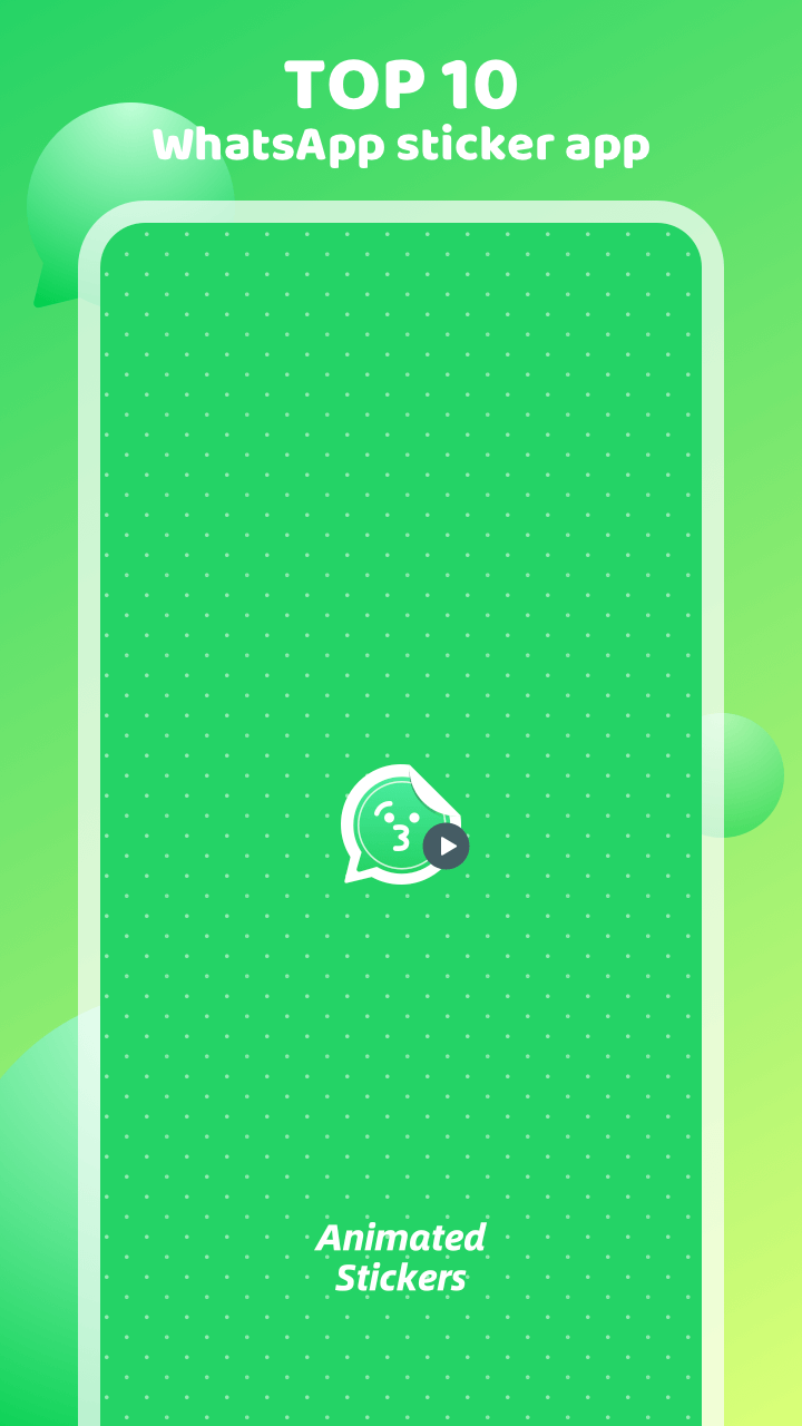 اسکرین شات 1 برنامه Animated Sticker Maker for WA
