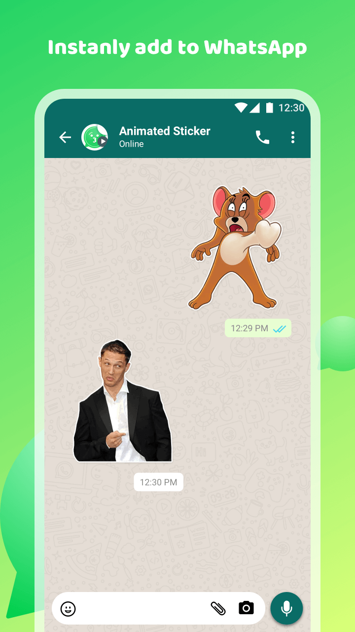 اسکرین شات 5 برنامه Animated Sticker Maker for WA