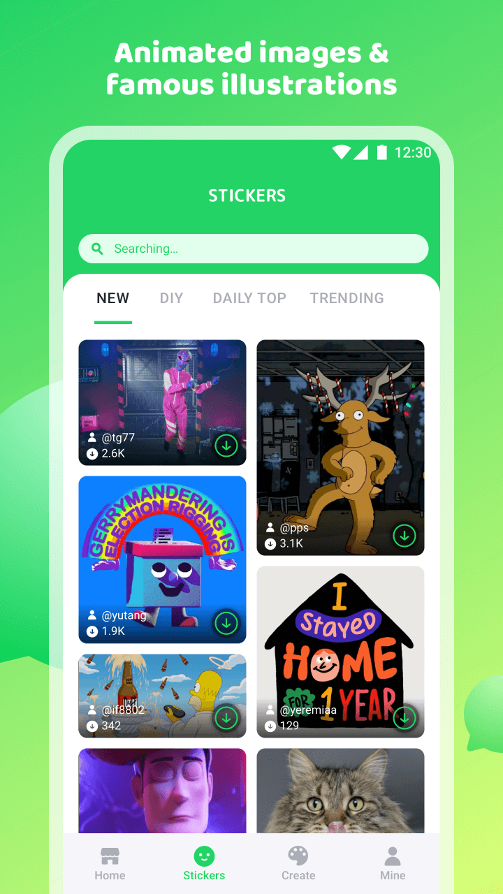 اسکرین شات 3 برنامه Animated Sticker Maker for WA
