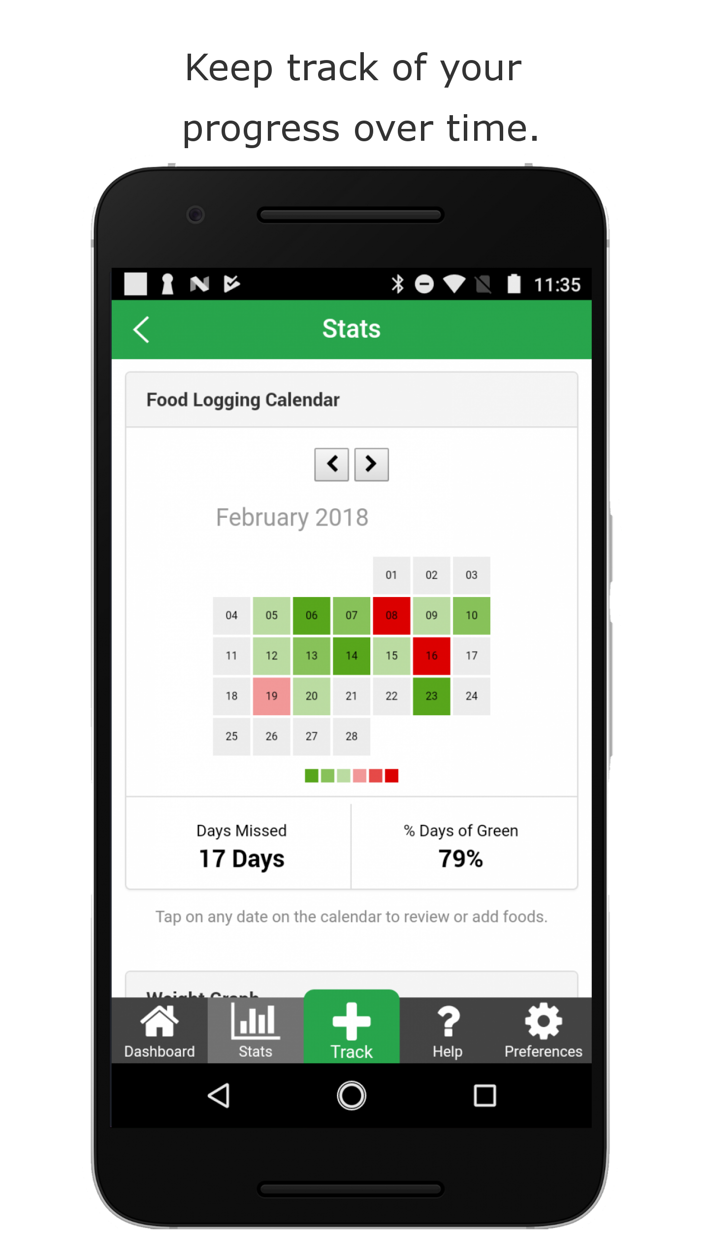 اسکرین شات 1 برنامه Track - Calorie Counter