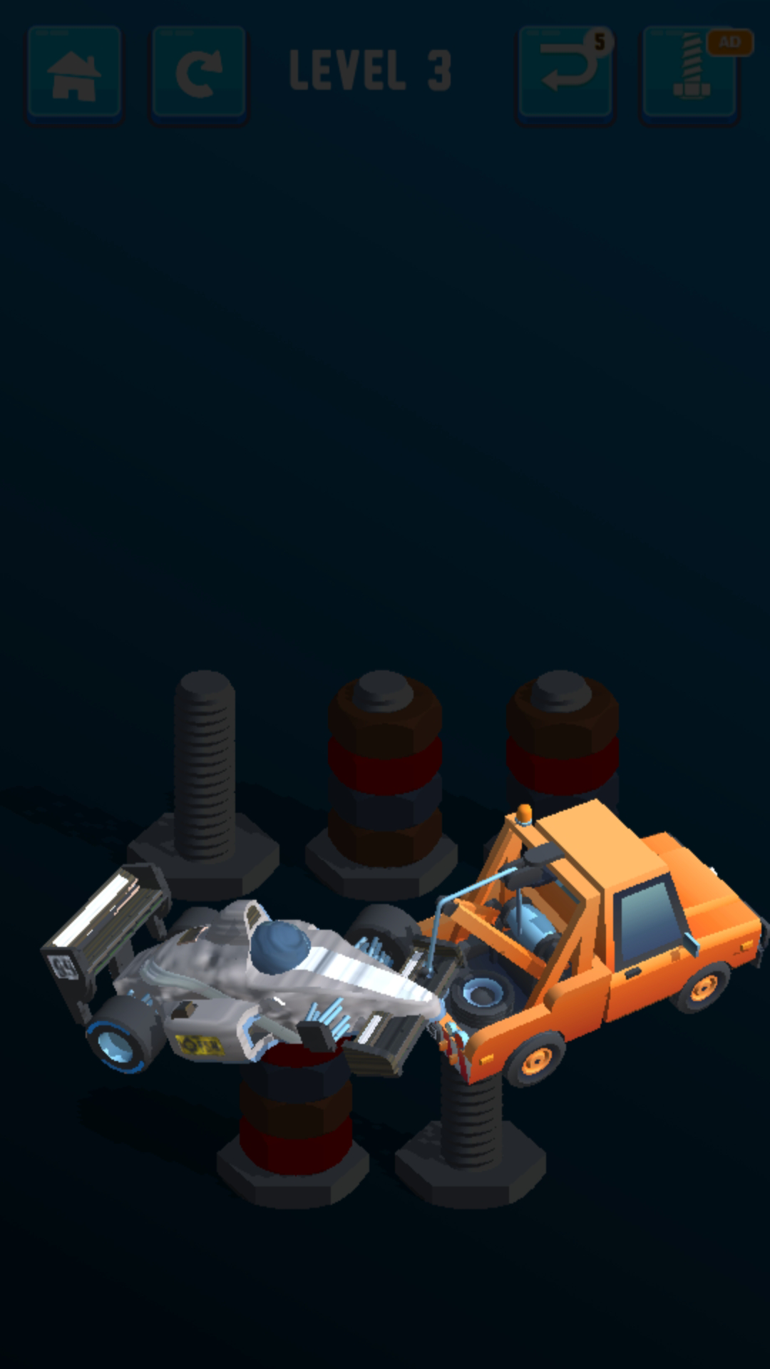 اسکرین شات 6 بازی Nuts & Bolts Color Sort: Cars