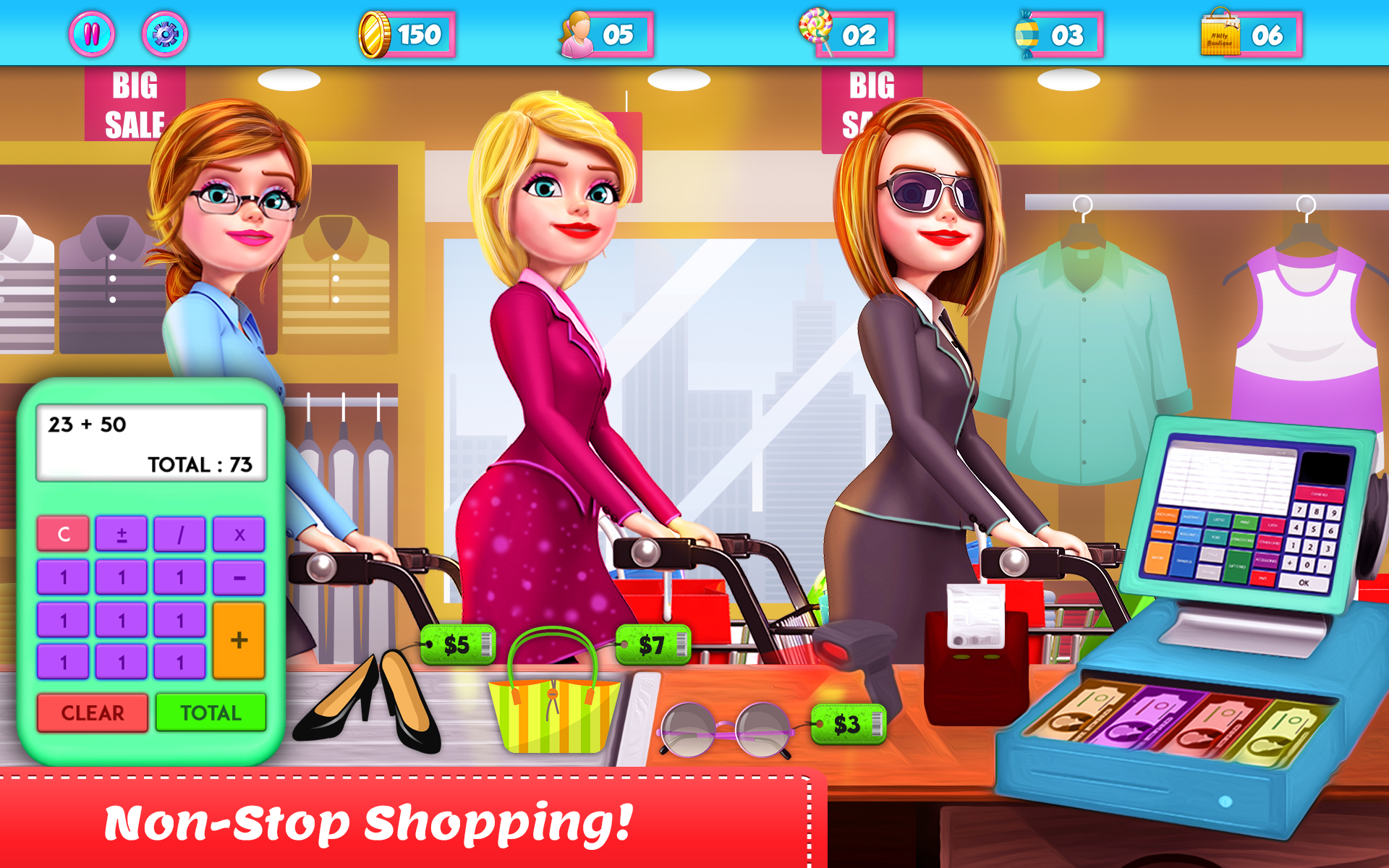 اسکرین شات 1 بازی Shopping Mall Girl Cashier