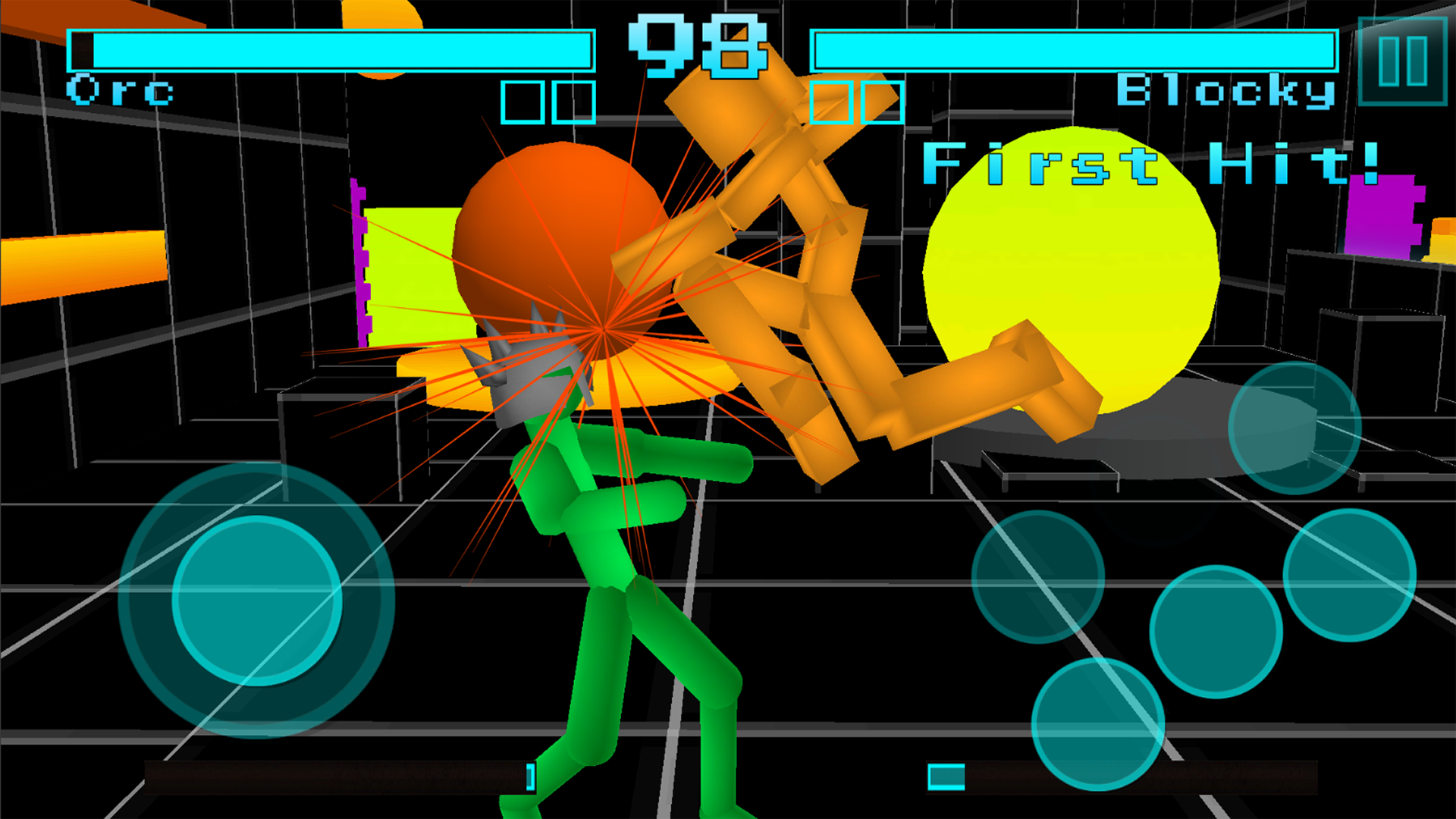 اسکرین شات 3 بازی Stickman Fighting Neon Warrior