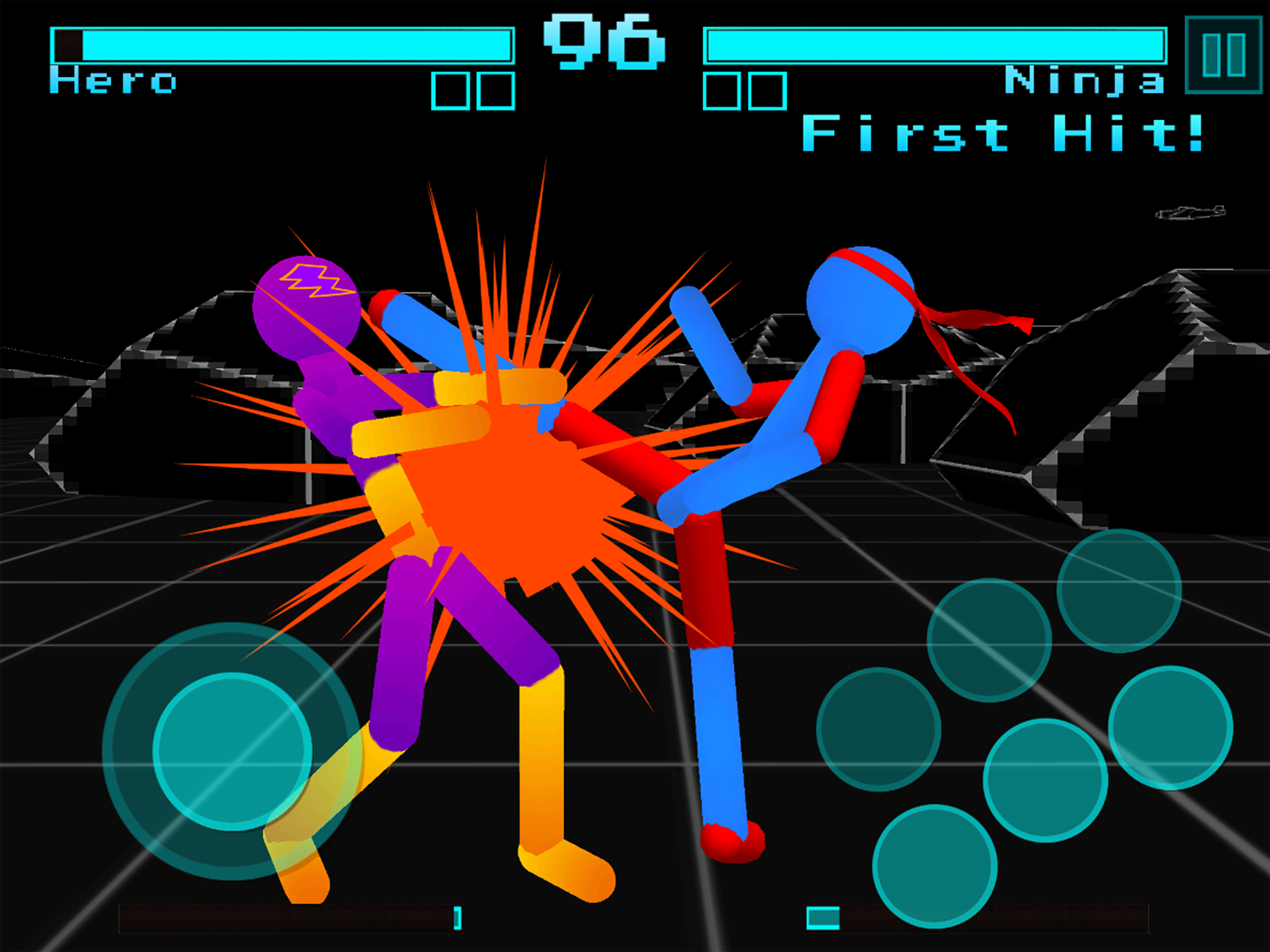 اسکرین شات 5 بازی Stickman Fighting Neon Warrior