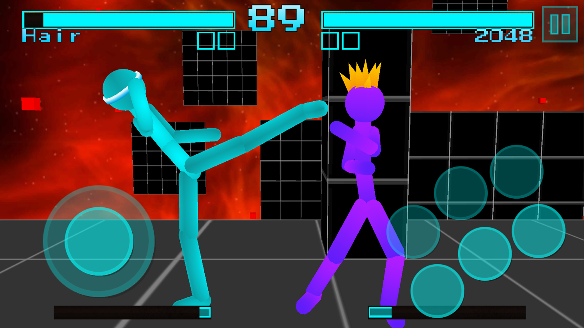 اسکرین شات 2 بازی Stickman Fighting Neon Warrior