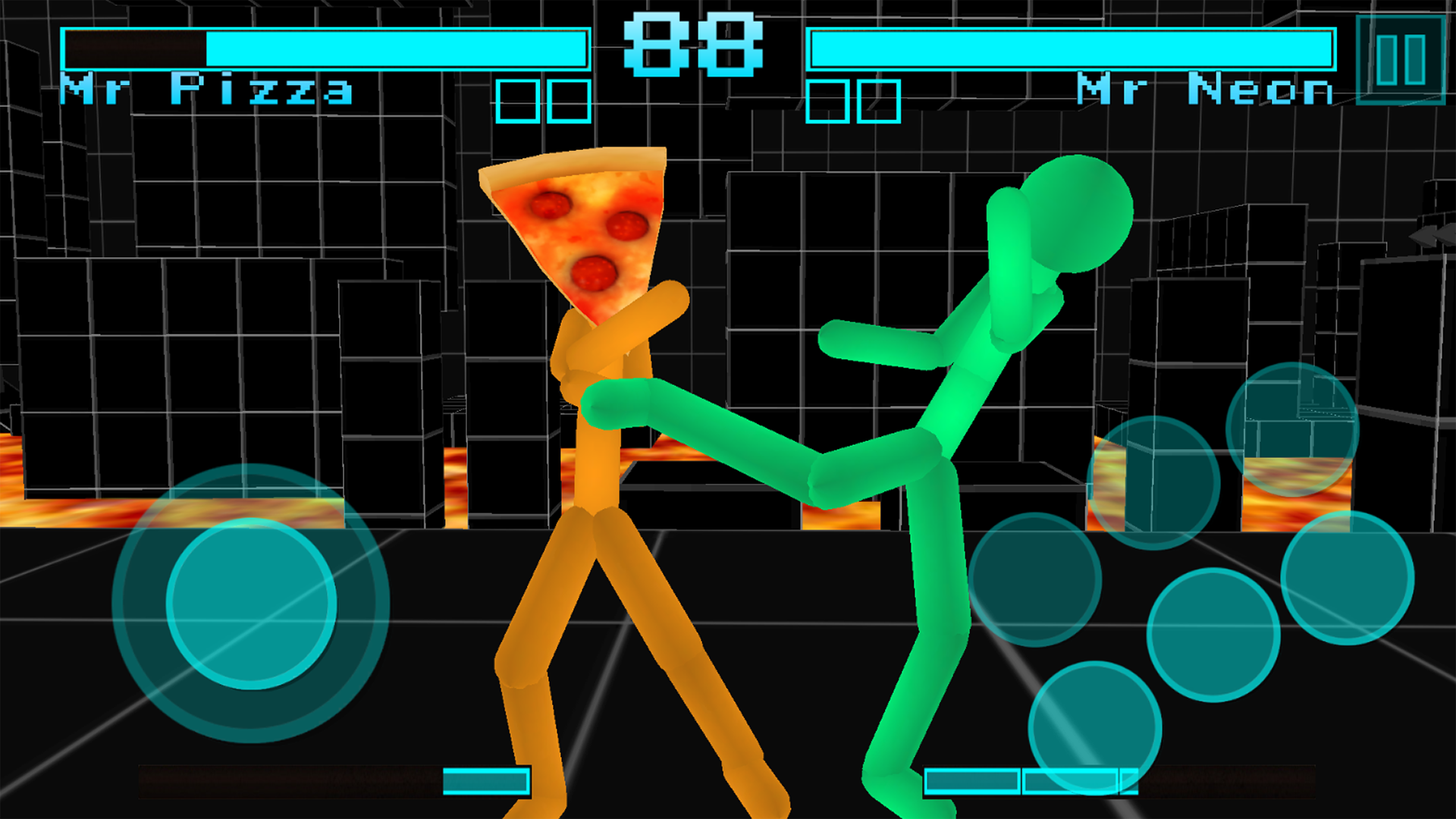 اسکرین شات 4 بازی Stickman Fighting Neon Warrior