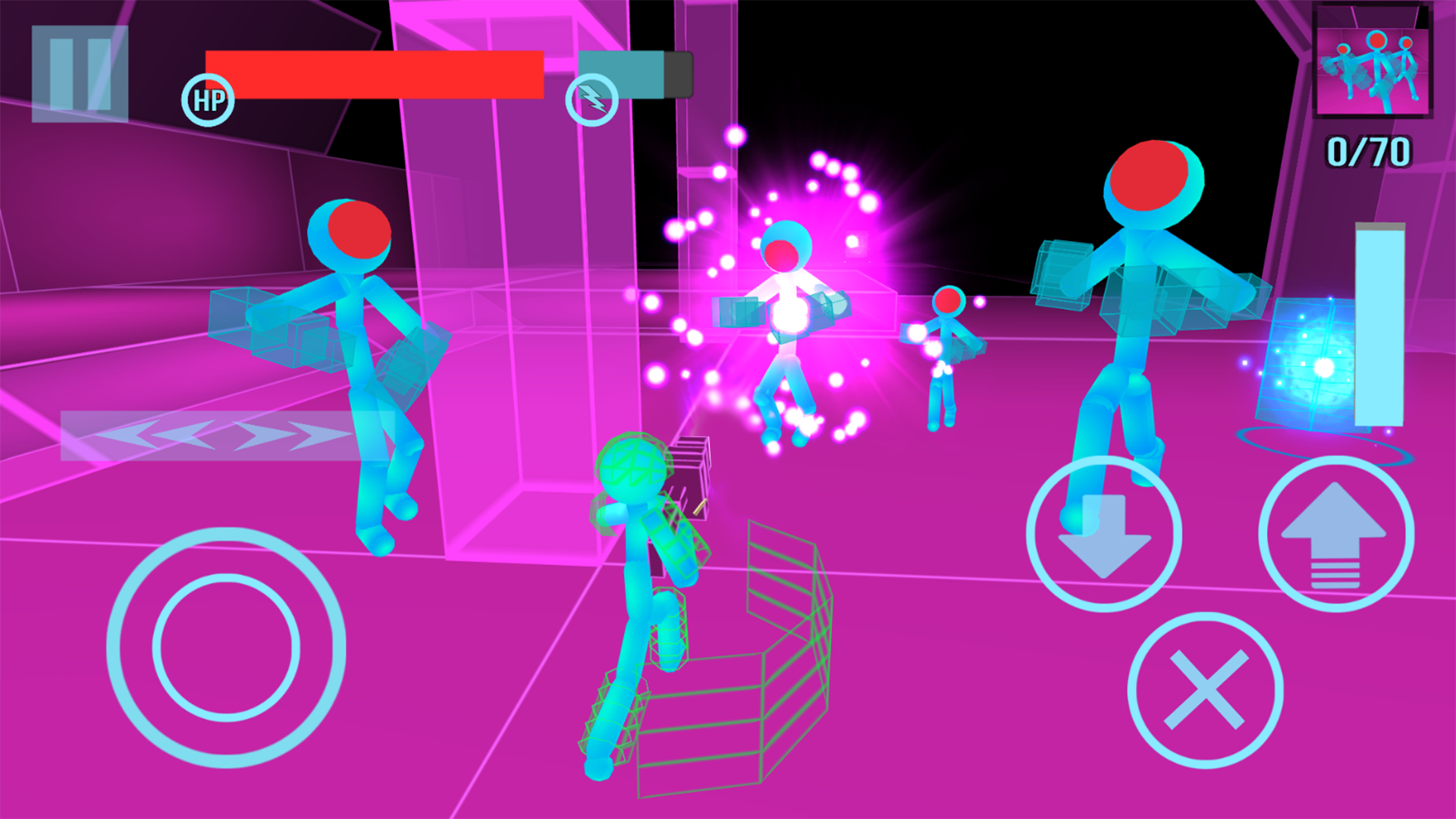 اسکرین شات 3 بازی Stickman Neon Gun Warriors