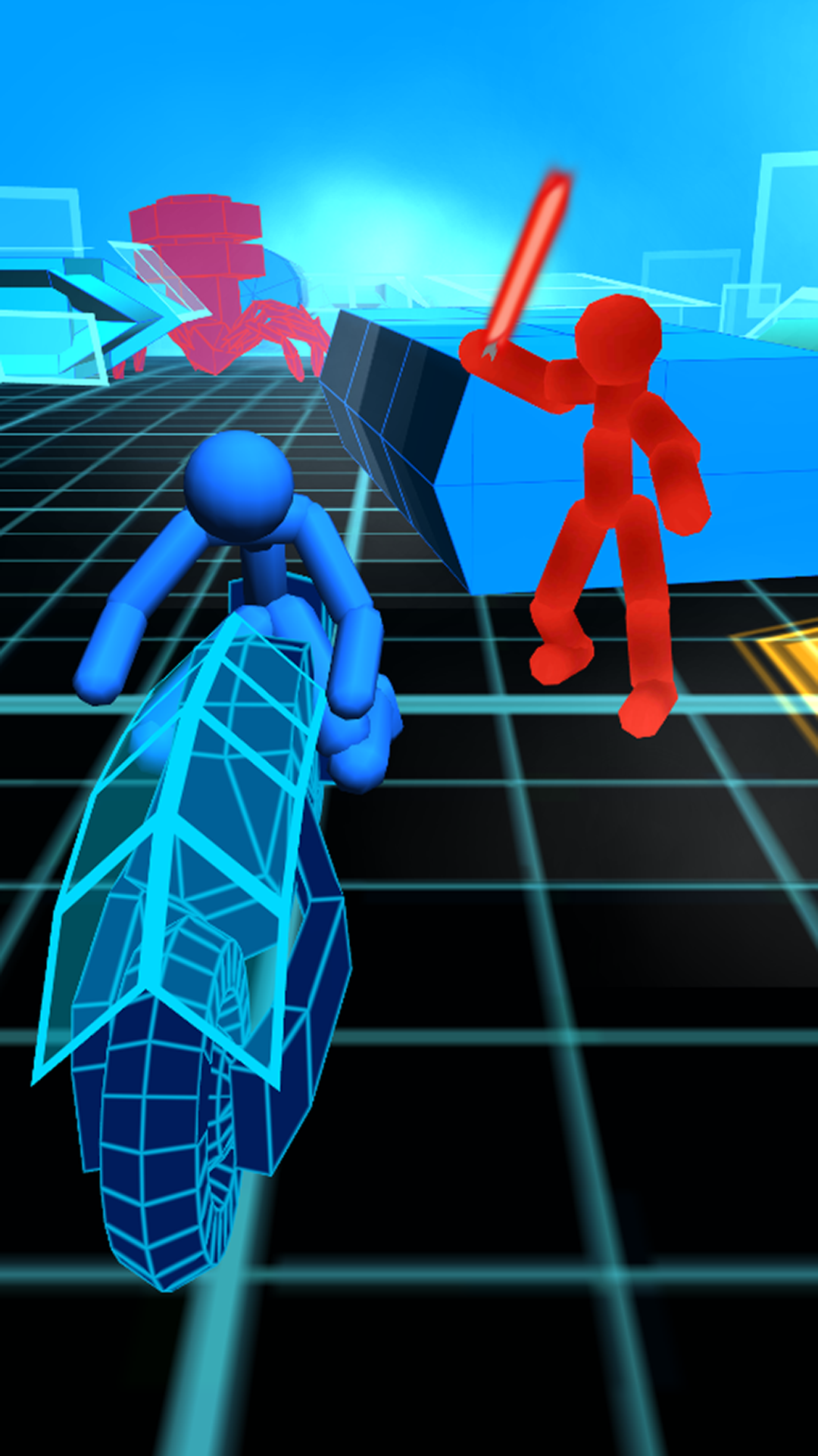 اسکرین شات 5 بازی Stickman Neon Motorcycle Race