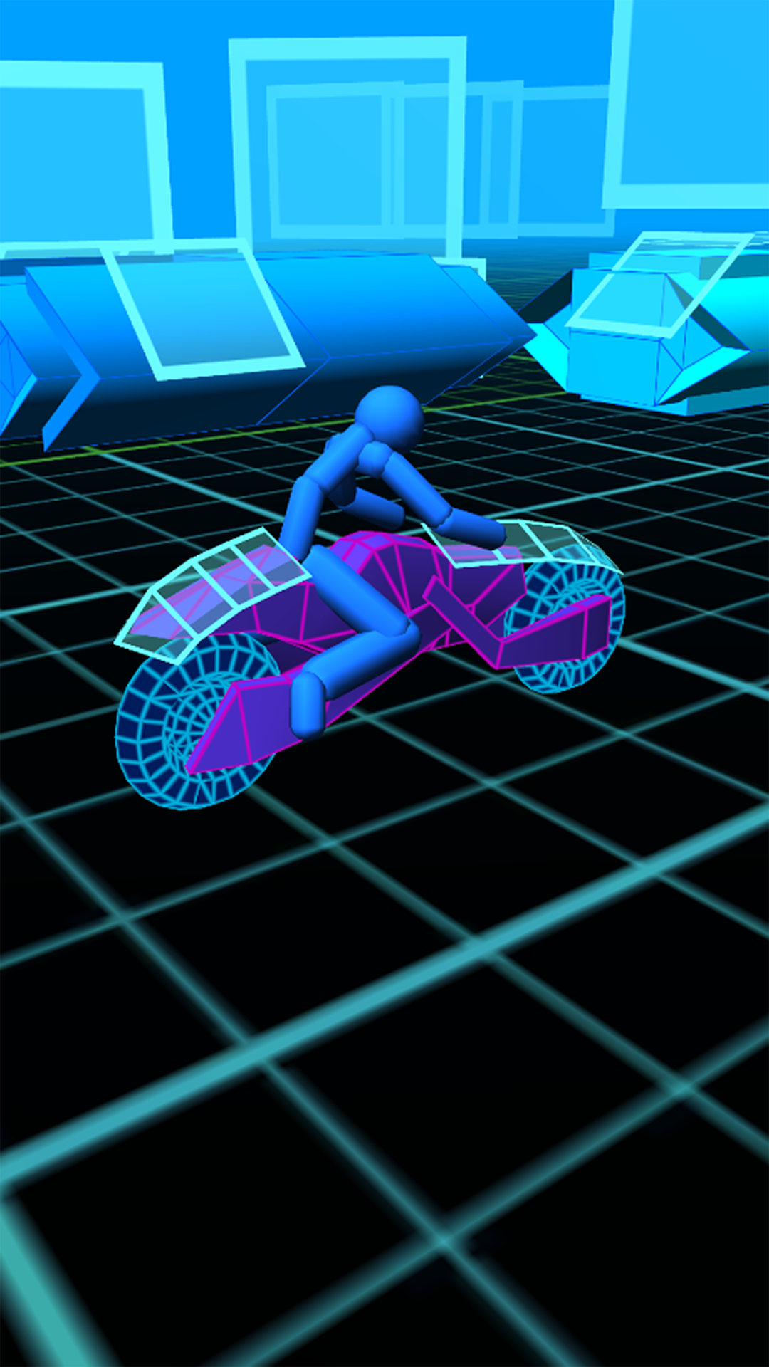 اسکرین شات 3 بازی Stickman Neon Motorcycle Race
