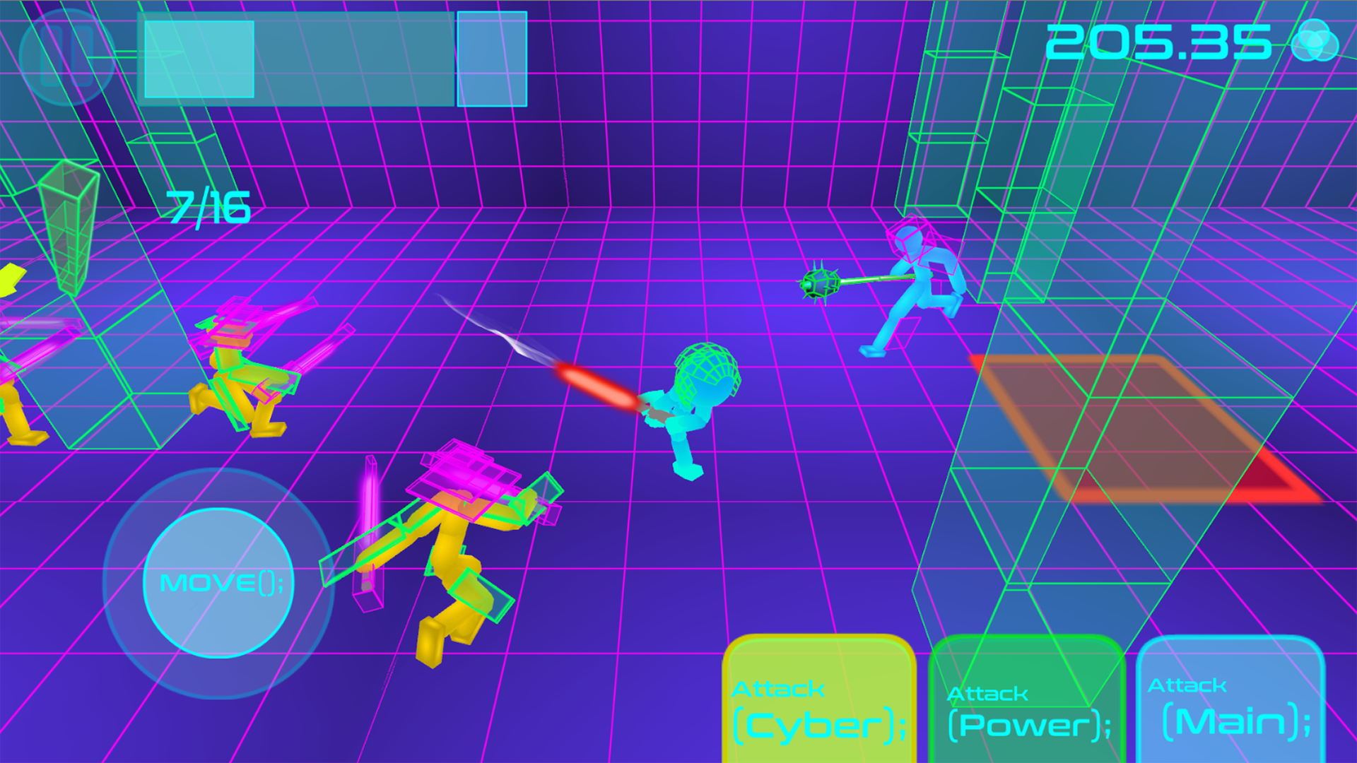 اسکرین شات 5 بازی Stickman Neon Sword Fighting