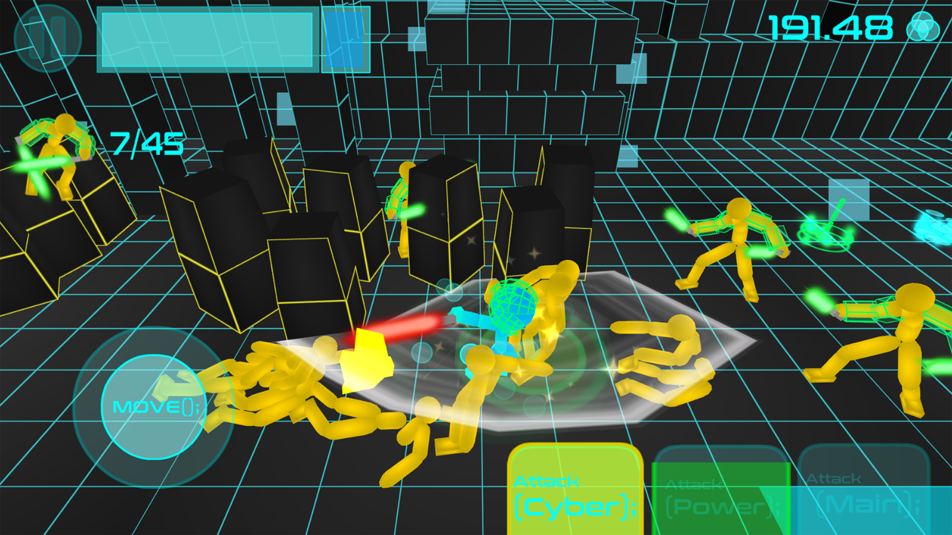 اسکرین شات 2 بازی Stickman Neon Sword Fighting
