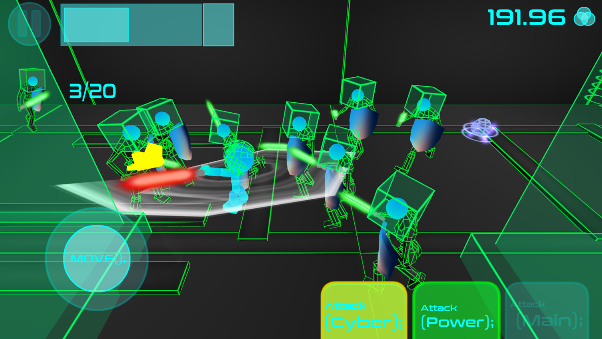 اسکرین شات 3 بازی Stickman Neon Sword Fighting