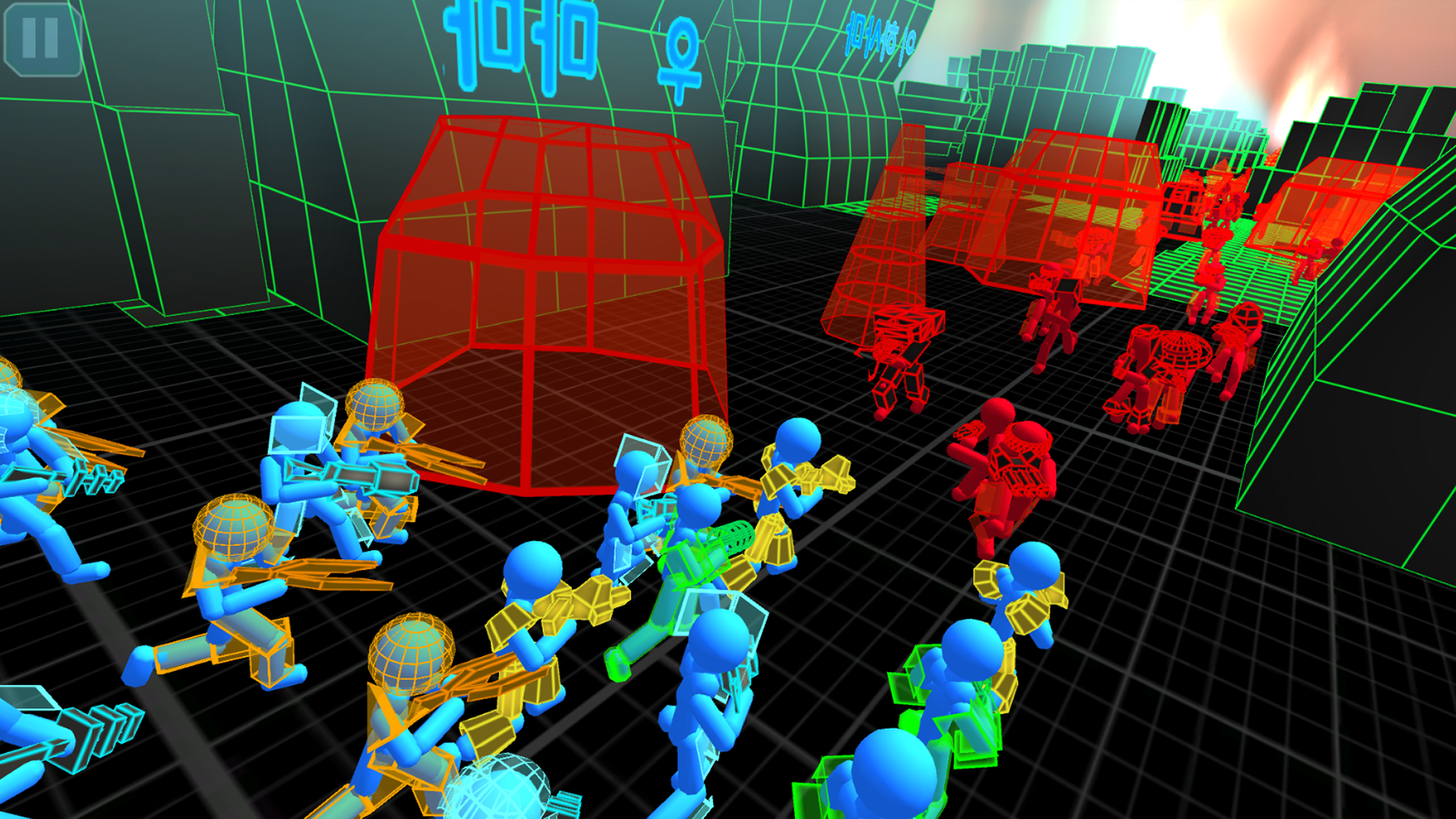 اسکرین شات 5 بازی Stickman Simulator: Neon Tank