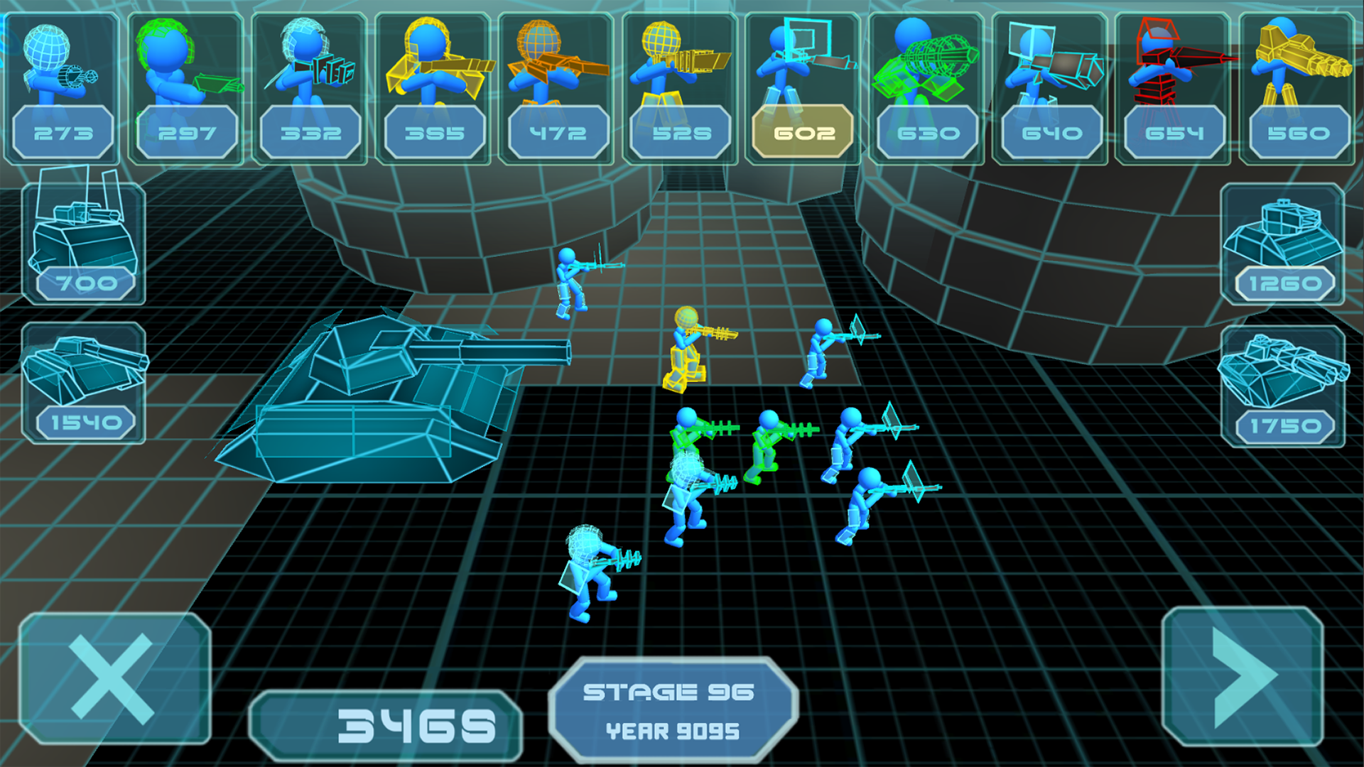 اسکرین شات 1 بازی Stickman Simulator: Neon Tank