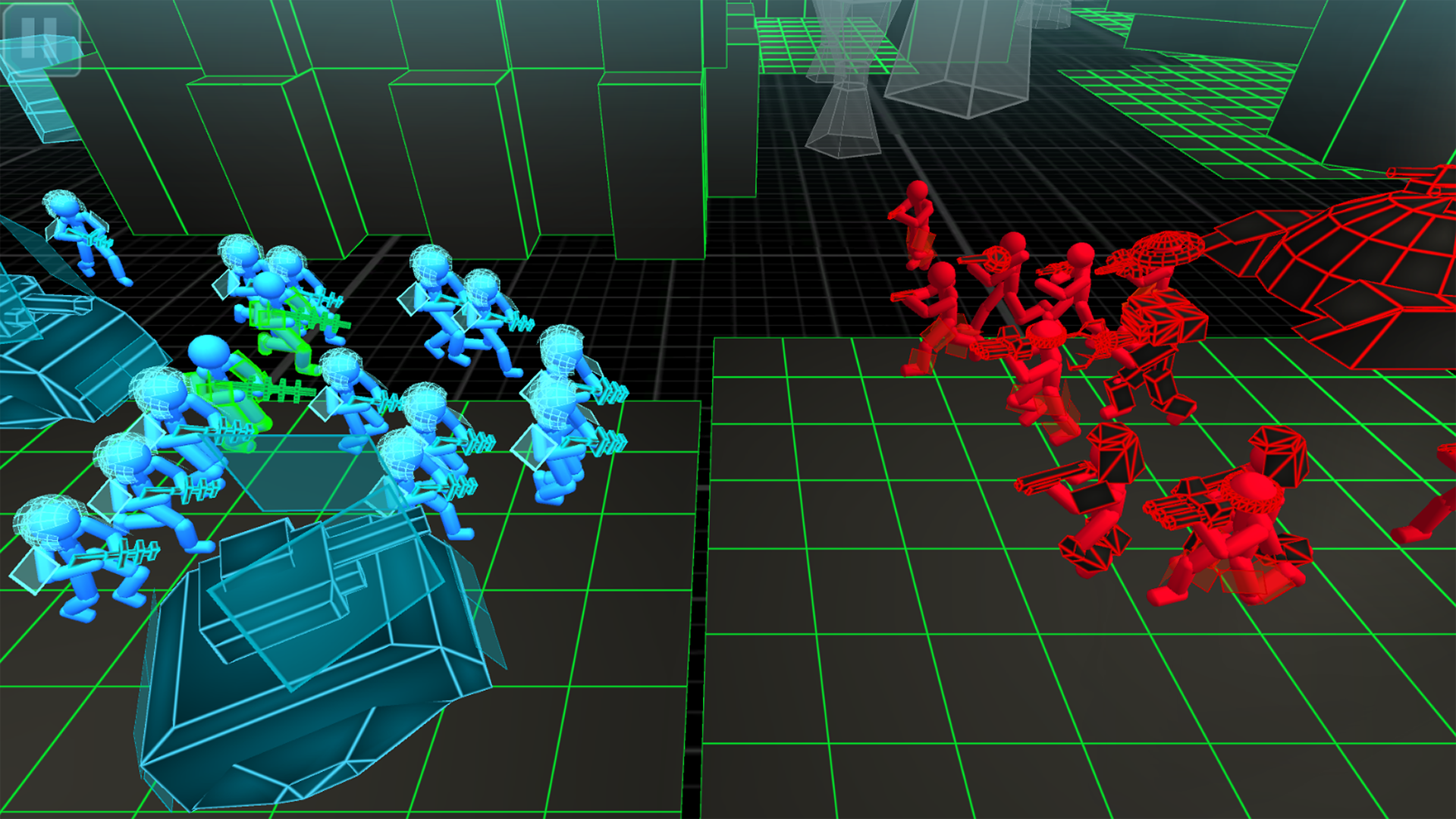 اسکرین شات 2 بازی Stickman Simulator: Neon Tank