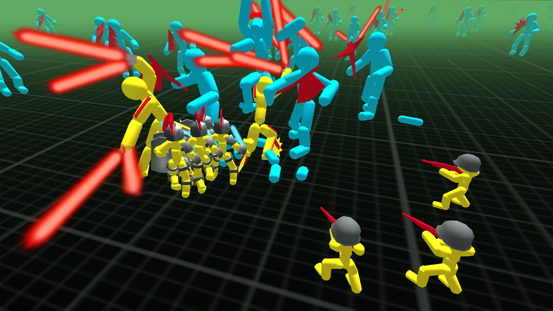 اسکرین شات 3 بازی Stickman Simulator Neon Battle