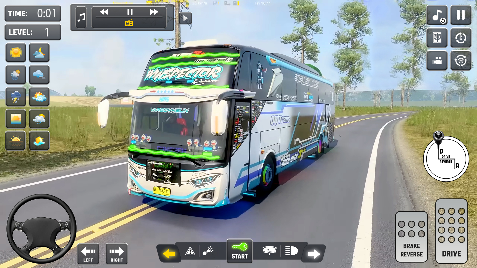 اسکرین شات 1 بازی Bus Driving Passenger Bus Game