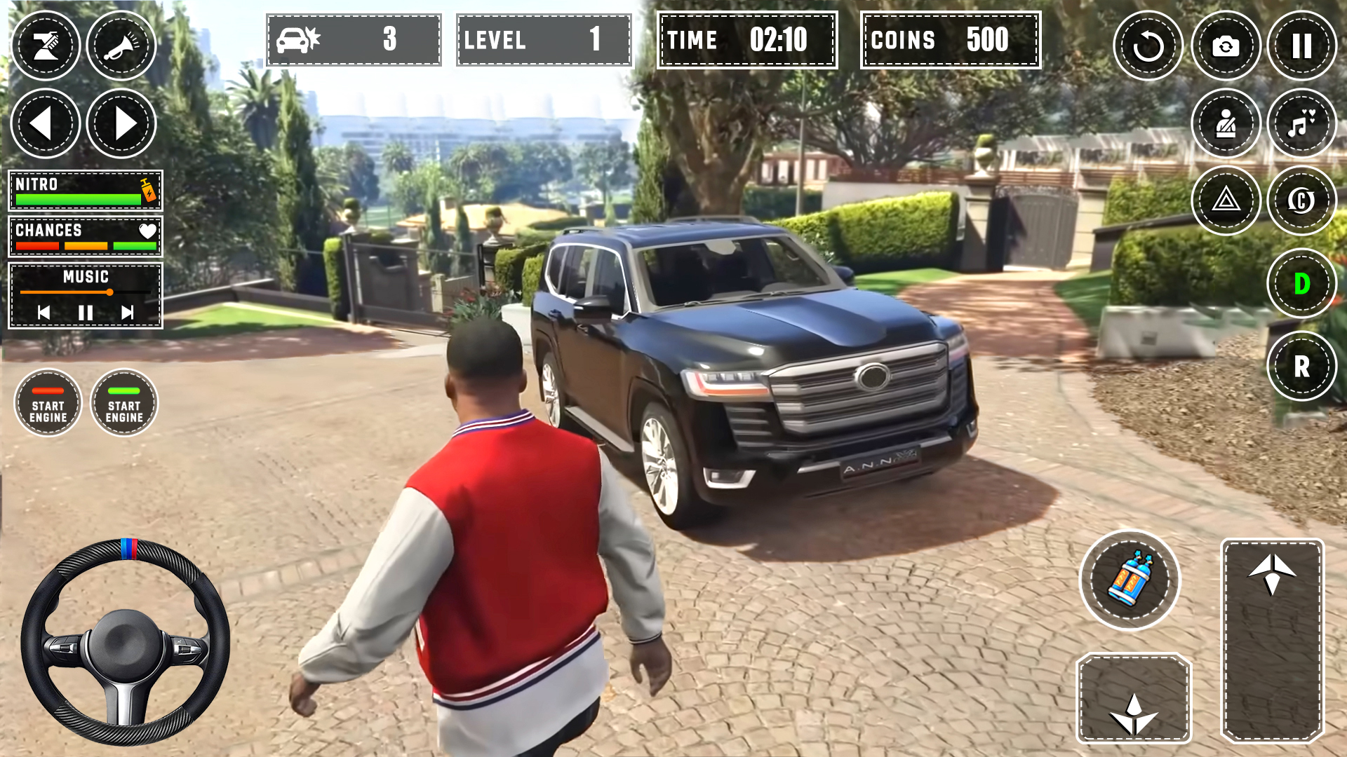 اسکرین شات 3 بازی US Car Driving - Car Games 3D