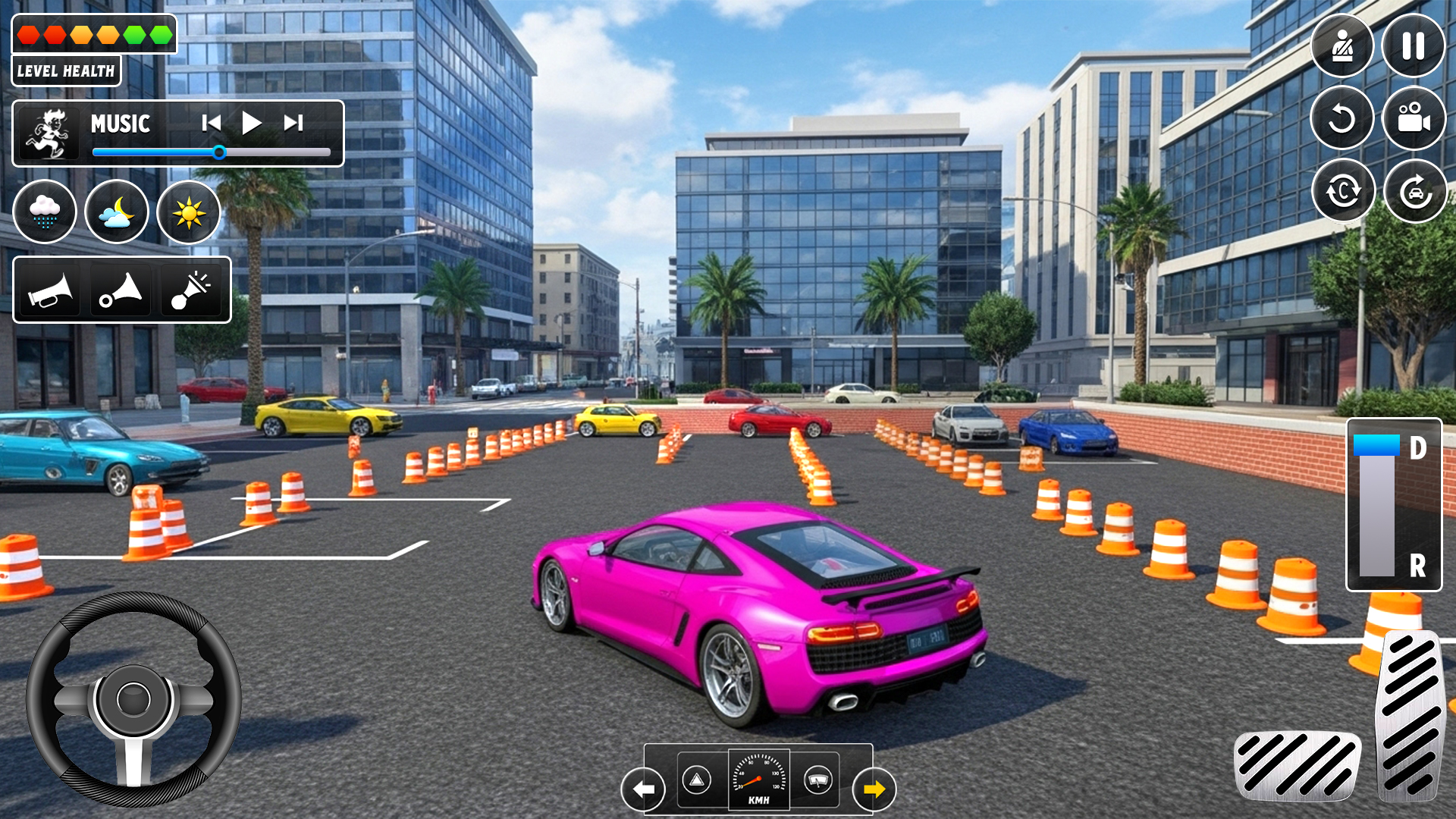 اسکرین شات 3 بازی Crazy Car Parking City Car 3D