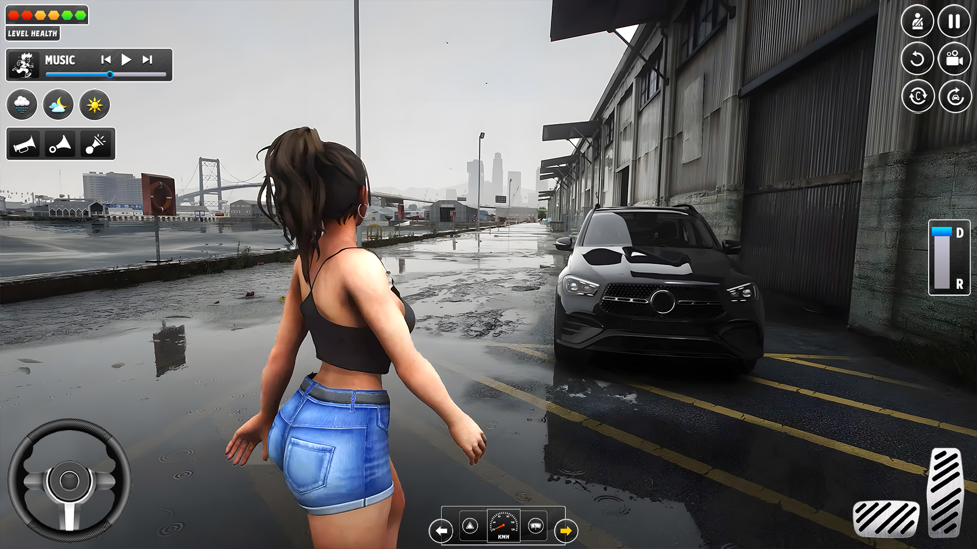 اسکرین شات 3 بازی Crazy Car Parking City Car 3D