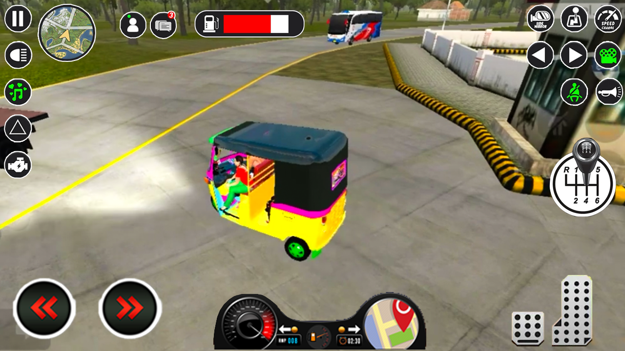 اسکرین شات 2 بازی Modern Tuk Tuk Auto Driver 3D