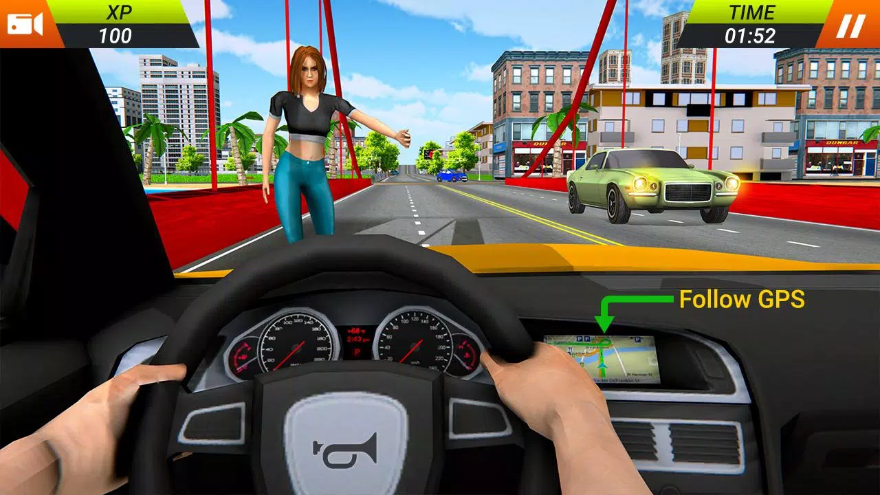 اسکرین شات 1 بازی US City Driving Taxi Car Games
