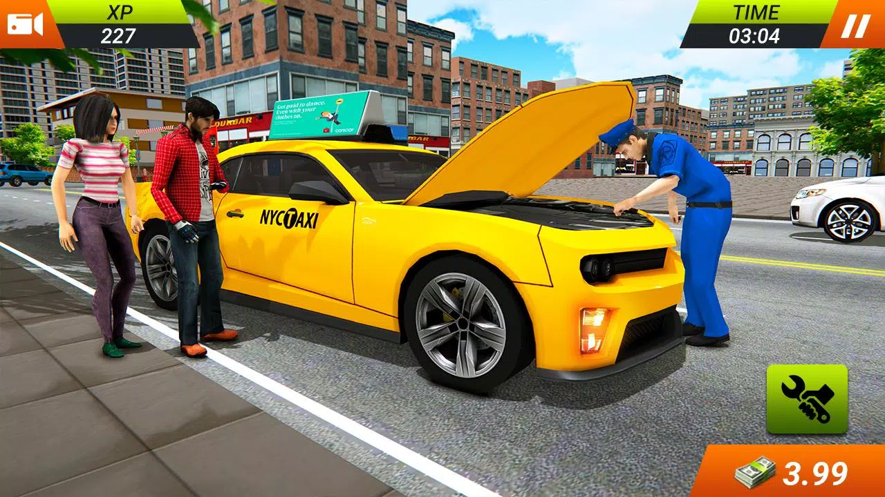 اسکرین شات 3 بازی US City Driving Taxi Car Games