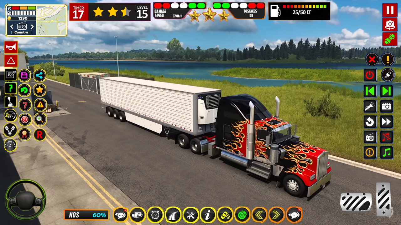 اسکرین شات 4 برنامه US Modern Heavy Grand Truck 3D