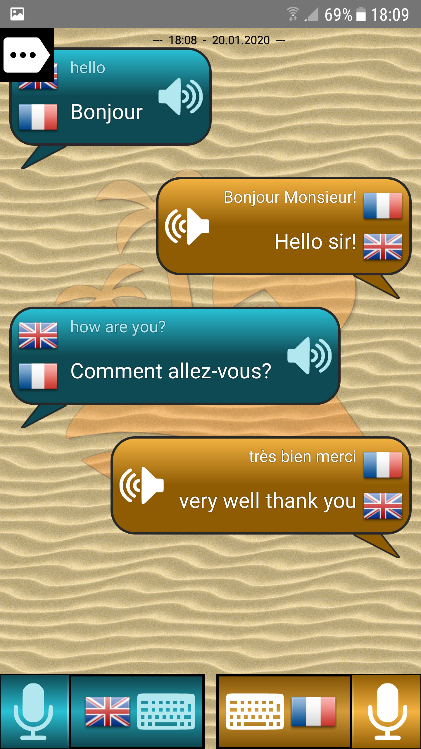 اسکرین شات برنامه Conversation Translator 4