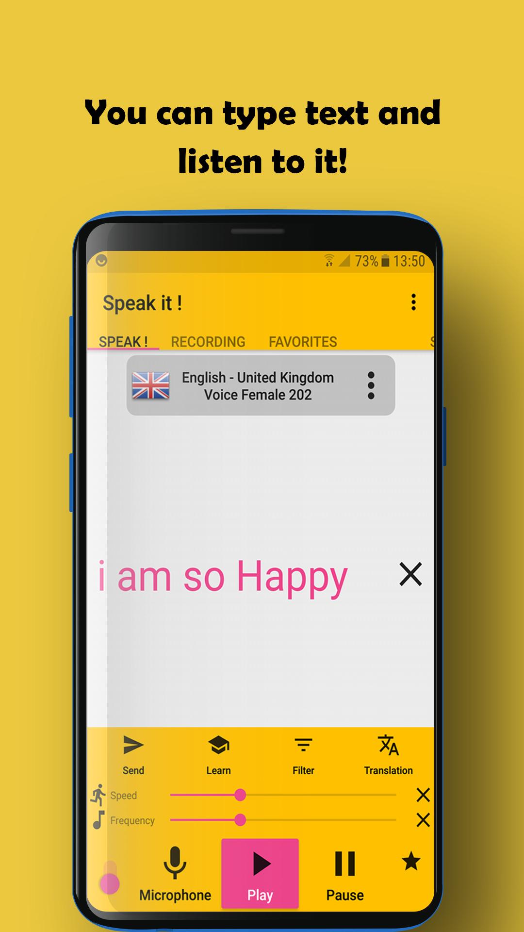 اسکرین شات برنامه Speak it 1