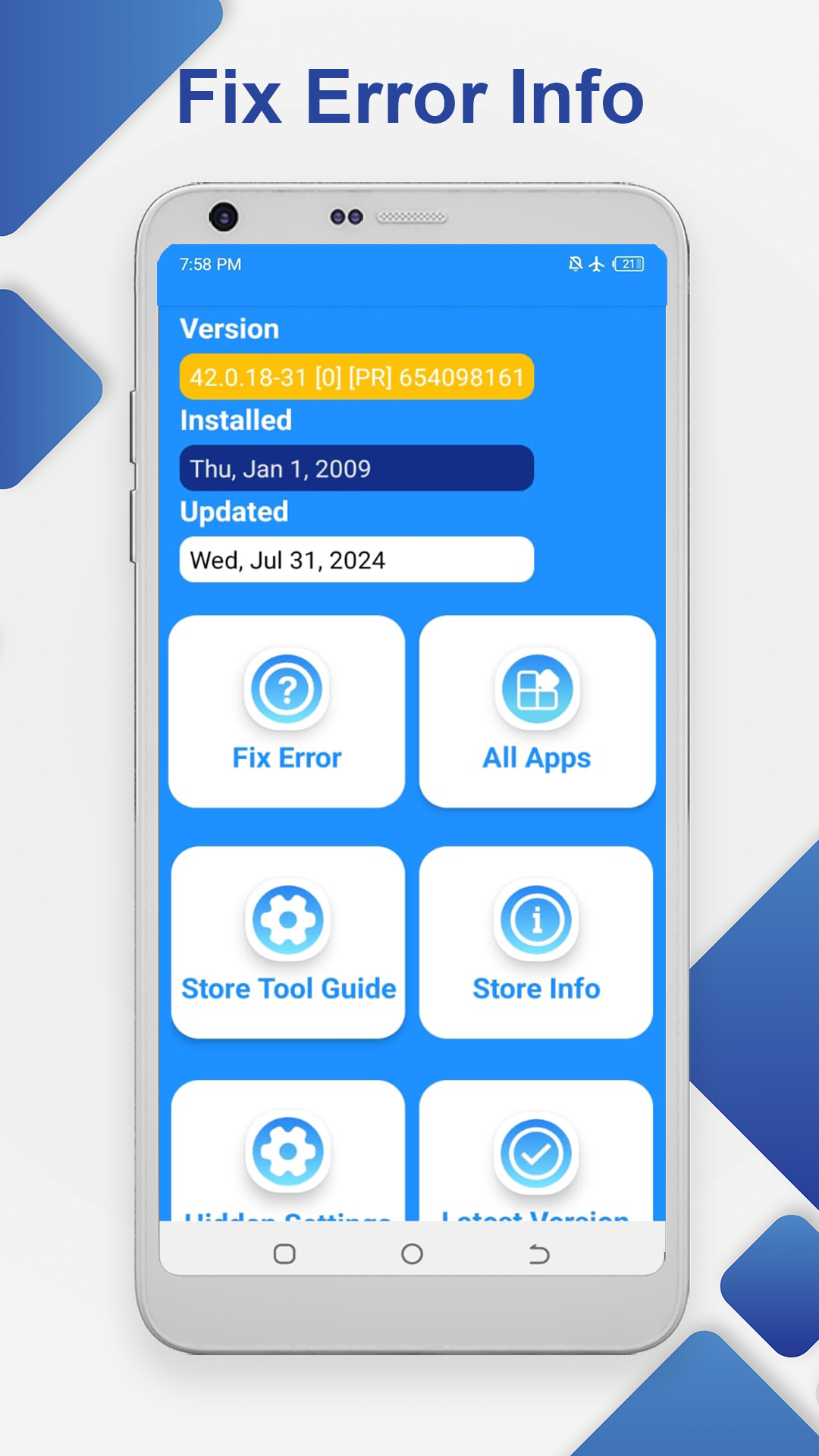 اسکرین شات 1 برنامه Store Update : Update All Apps
