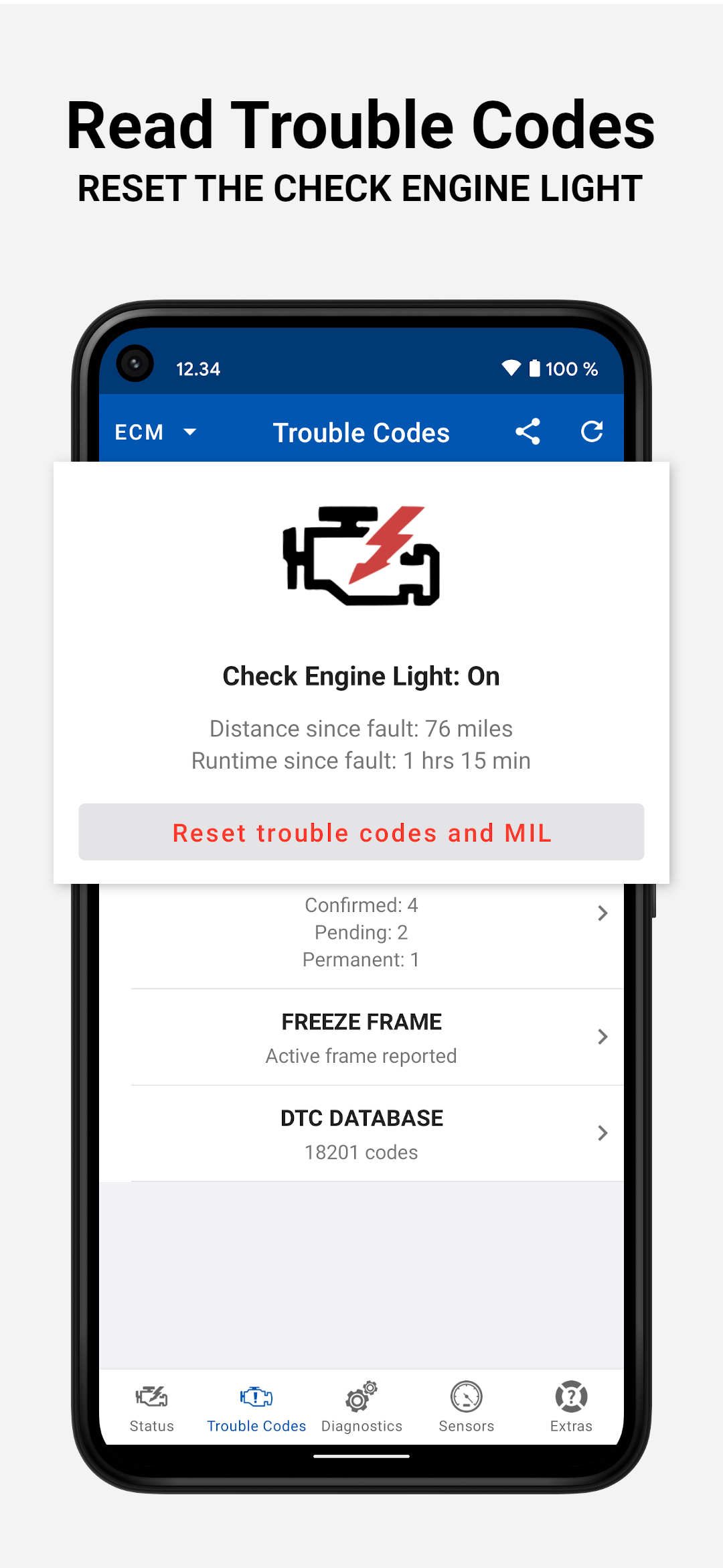 اسکرین شات 3 برنامه OBD Auto Doctor: OBD2 Scanner