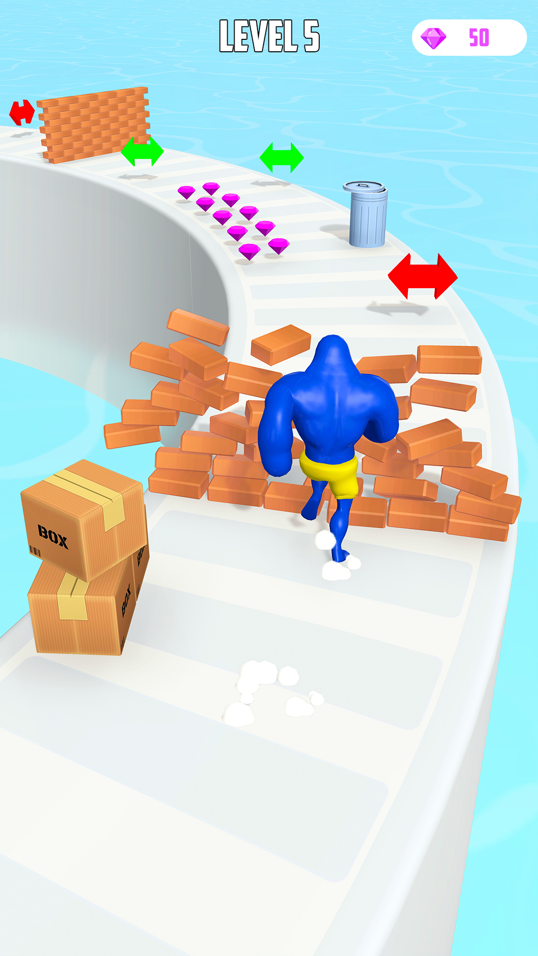 اسکرین شات 1 بازی Big Man Race 3D