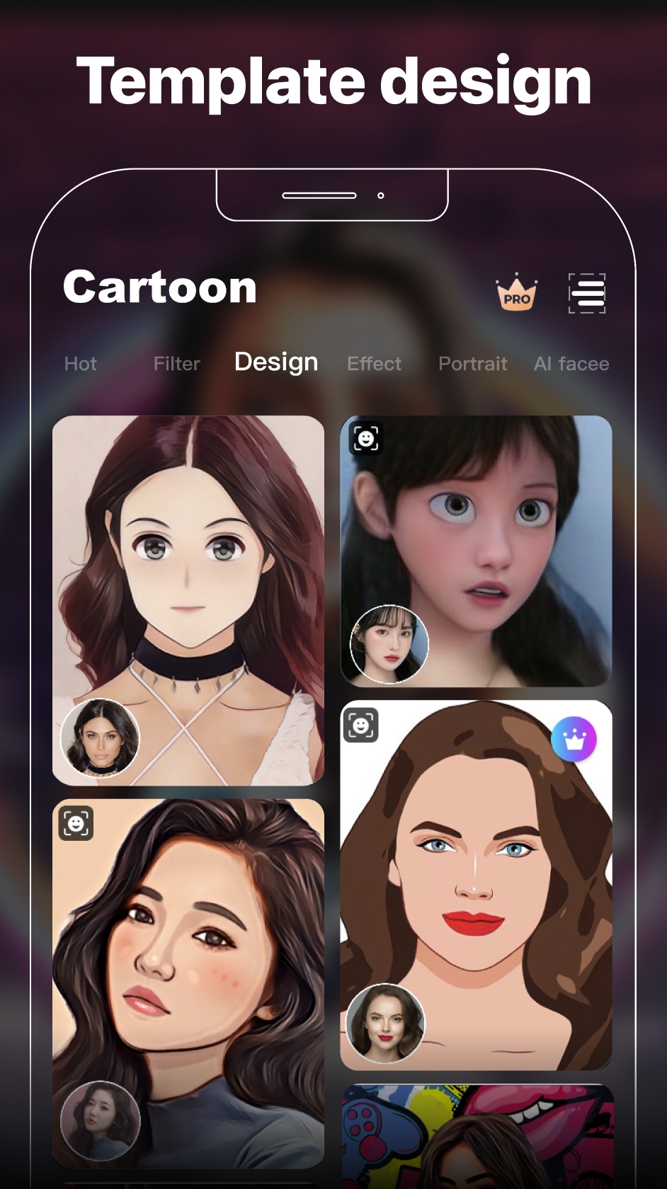 اسکرین شات 2 برنامه Cartoon Photo Editor: Facee