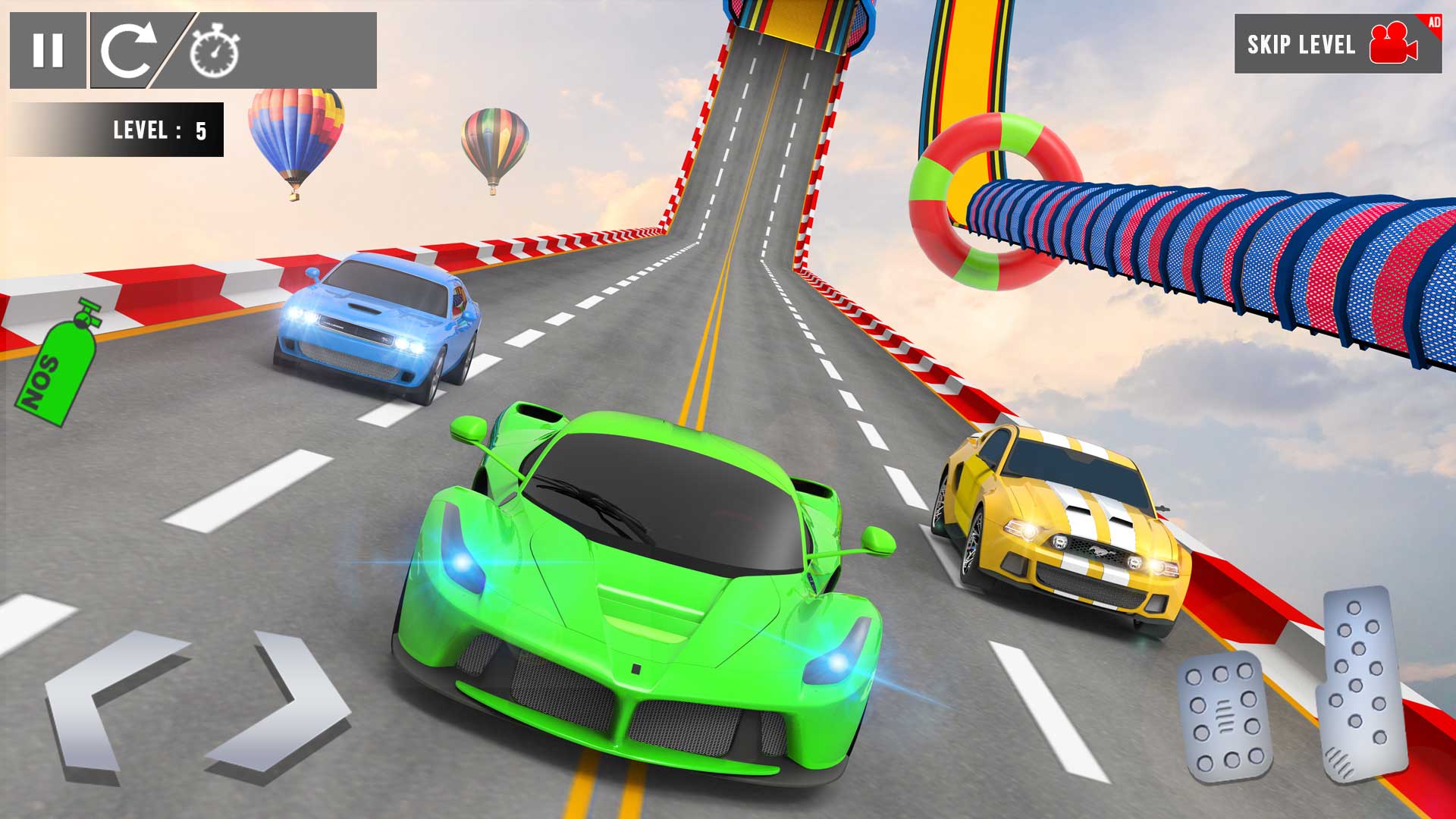 اسکرین شات 5 برنامه Crazy Car Stunt: Car Games 3D