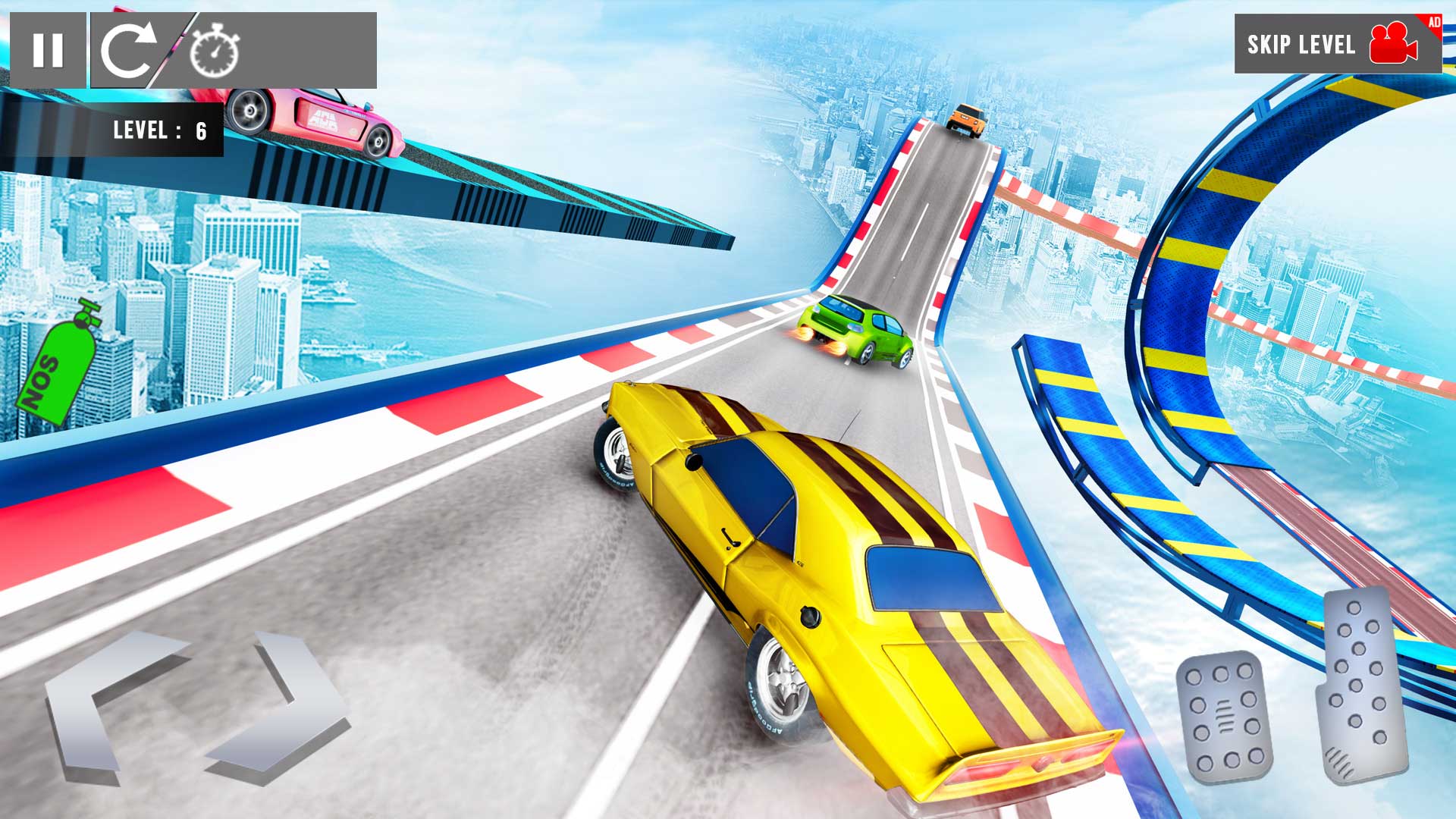 اسکرین شات 6 برنامه Crazy Car Stunt: Car Games 3D
